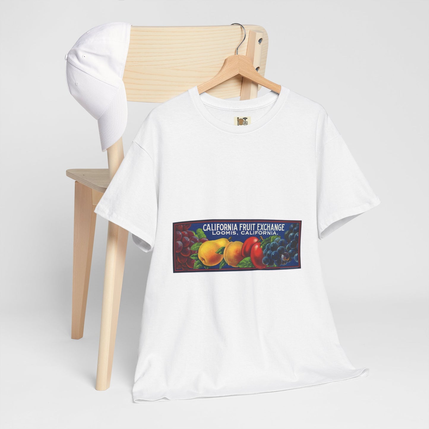 Colorful California Fruit Exchange Tee, Summer T-Shirt, Graphic Tee, Fruit Lover Gift, Casual Wear, Eco-friendly Fashion