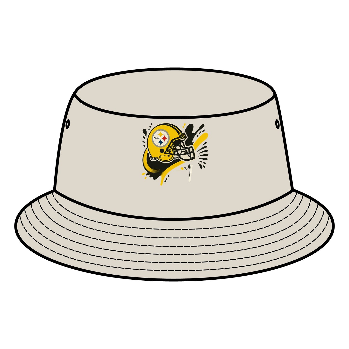 Steelers Bucket Hat, Casual Summer Hat, Sports Fan Accessory, Tailgate Gear, Gift for Football Lovers