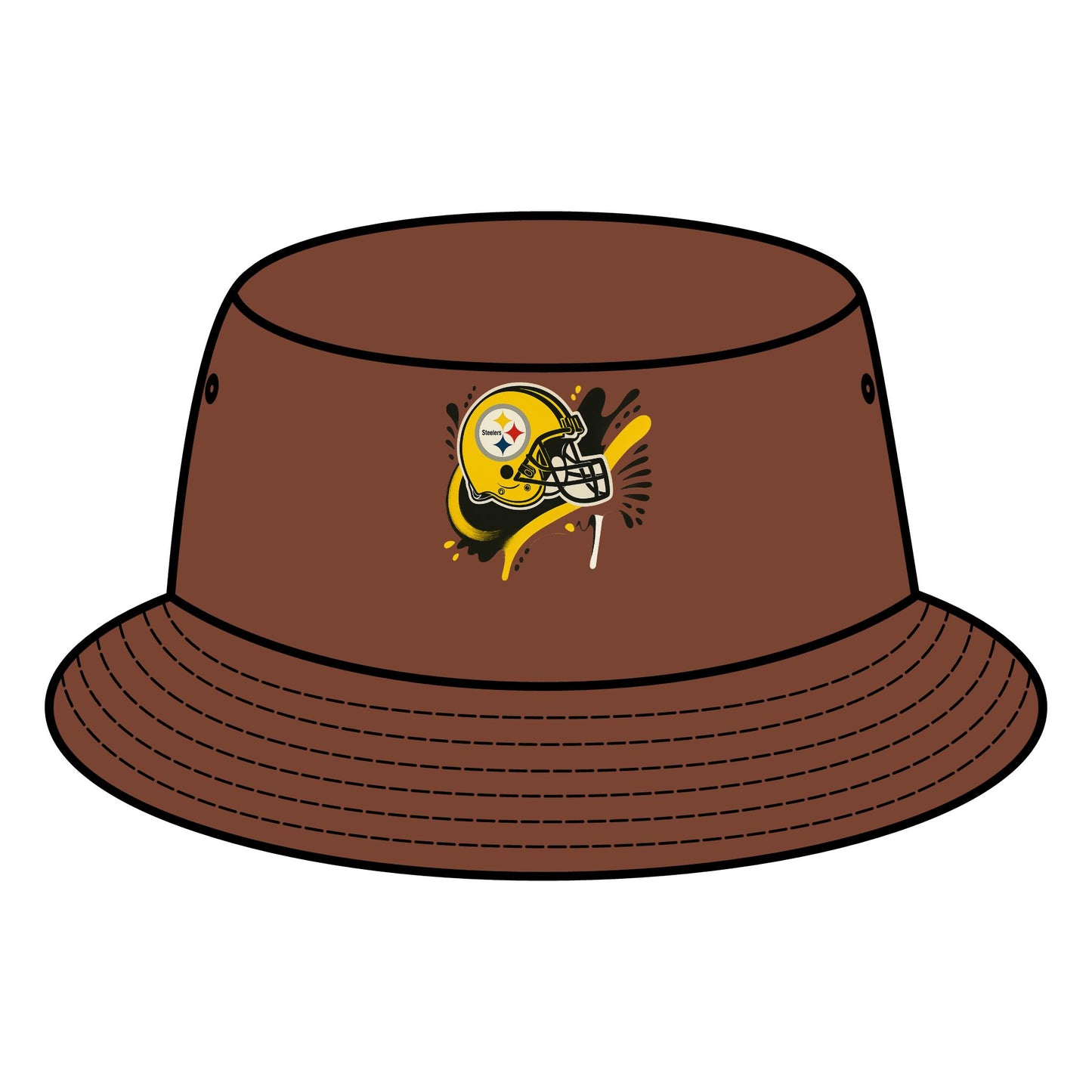 Steelers Bucket Hat, Casual Summer Hat, Sports Fan Accessory, Tailgate Gear, Gift for Football Lovers