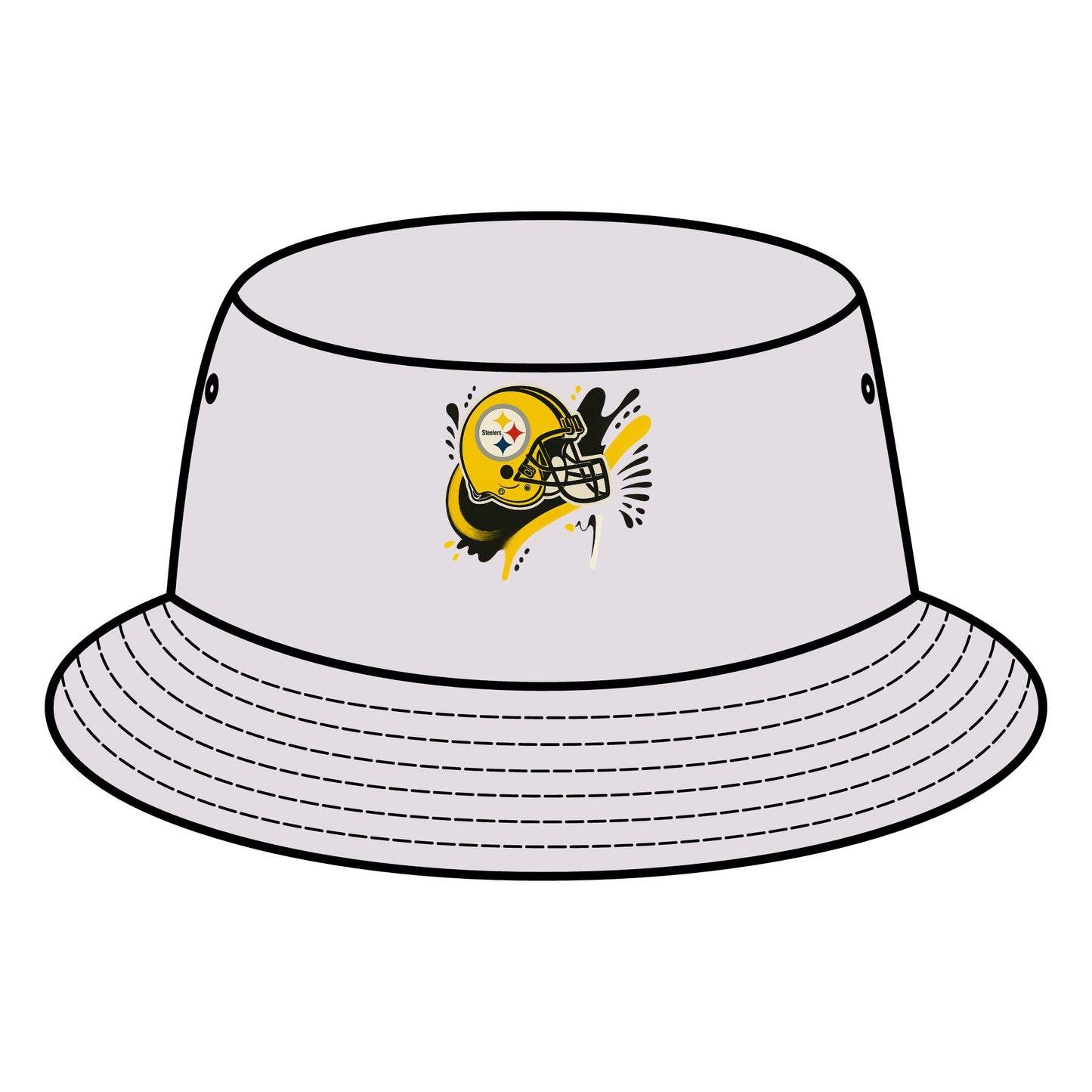Steelers Bucket Hat, Casual Summer Hat, Sports Fan Accessory, Tailgate Gear, Gift for Football Lovers