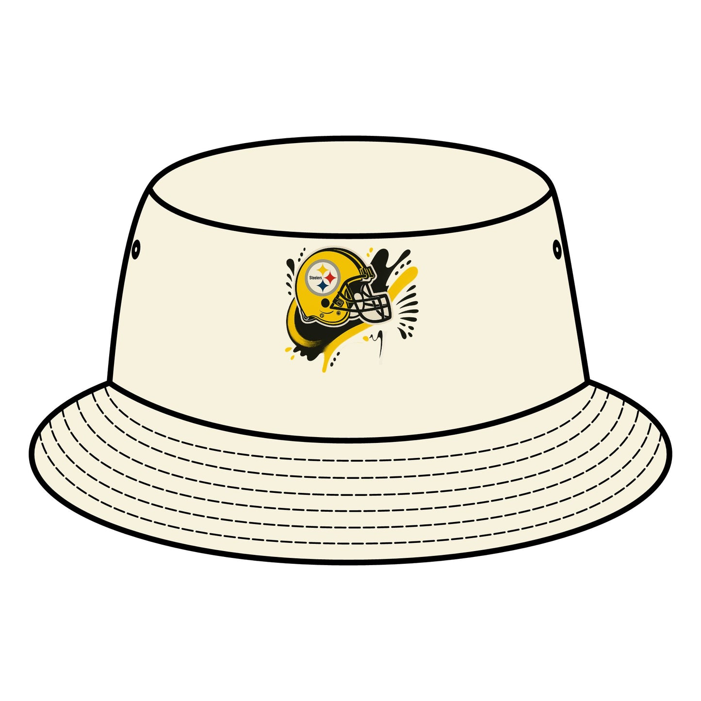 Steelers Bucket Hat, Casual Summer Hat, Sports Fan Accessory, Tailgate Gear, Gift for Football Lovers