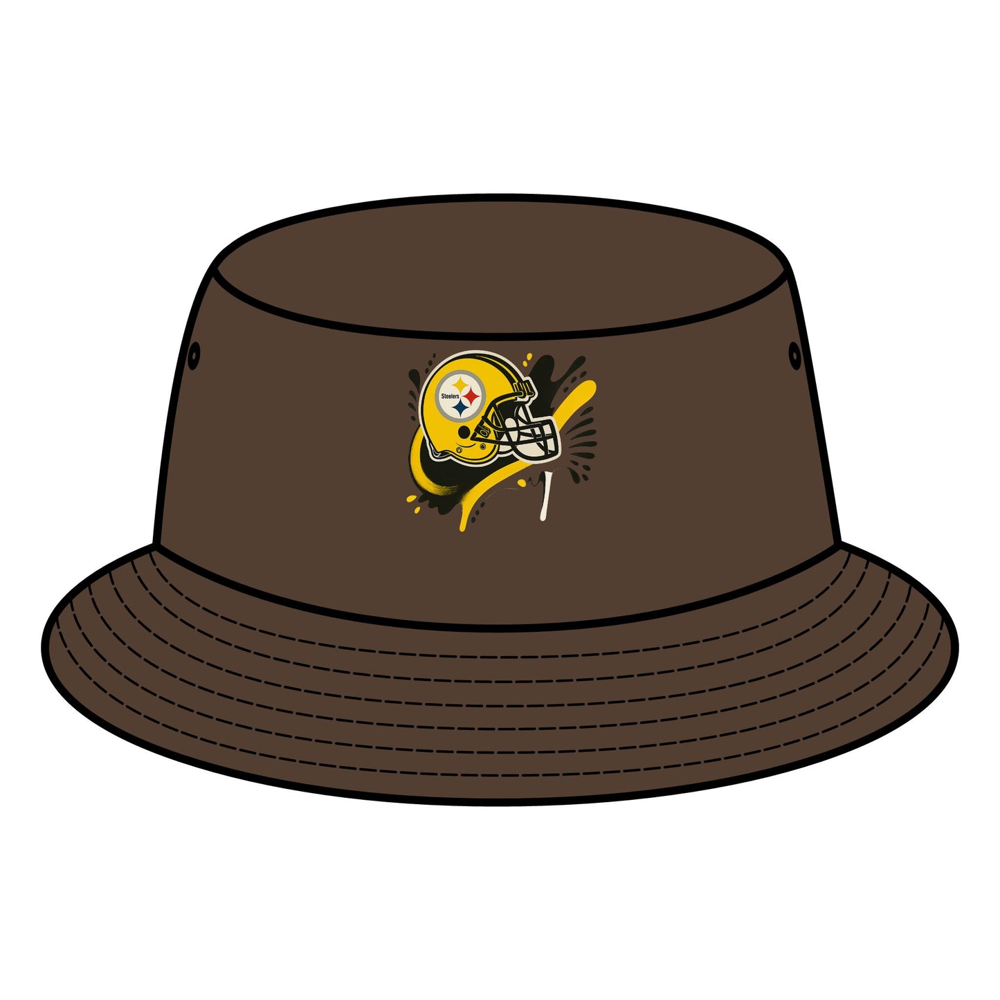 Steelers Bucket Hat, Casual Summer Hat, Sports Fan Accessory, Tailgate Gear, Gift for Football Lovers