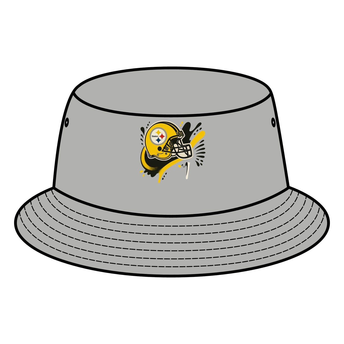 Steelers Bucket Hat, Casual Summer Hat, Sports Fan Accessory, Tailgate Gear, Gift for Football Lovers
