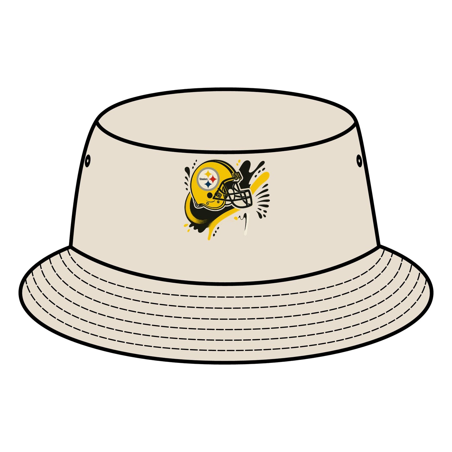 Steelers Bucket Hat, Casual Summer Hat, Sports Fan Accessory, Tailgate Gear, Gift for Football Lovers