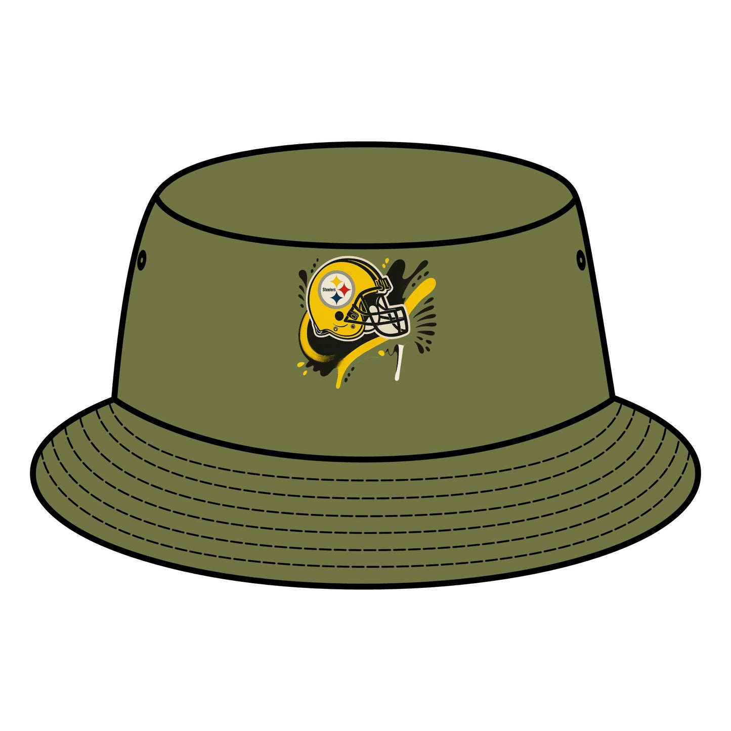 Steelers Bucket Hat, Casual Summer Hat, Sports Fan Accessory, Tailgate Gear, Gift for Football Lovers