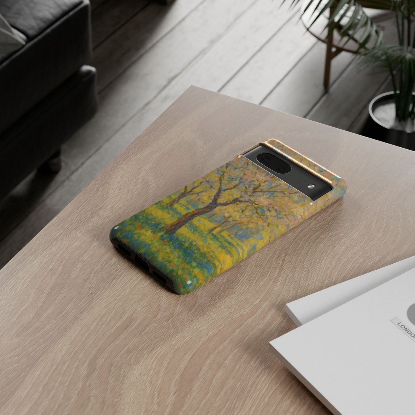 Artistic Phone Case, Tough Phone Case, Flower Tree Case, Spring Decor, Unique Phone Cover, Nature Lover Gift