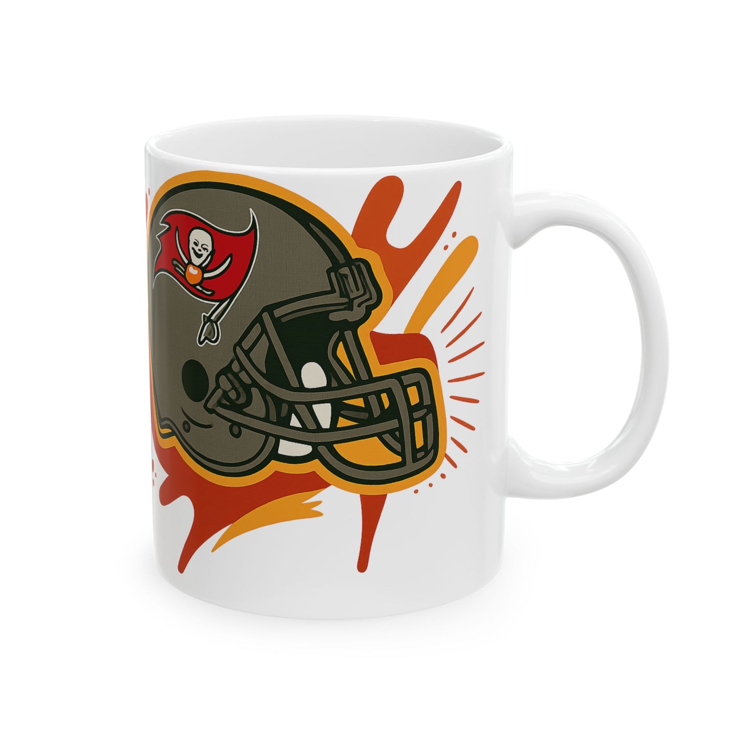 Football Team Ceramic Mug - Perfect for Game Day, Fan Gift, Office Coffee Cup, Sports Celebration, Unique Beverage Mug