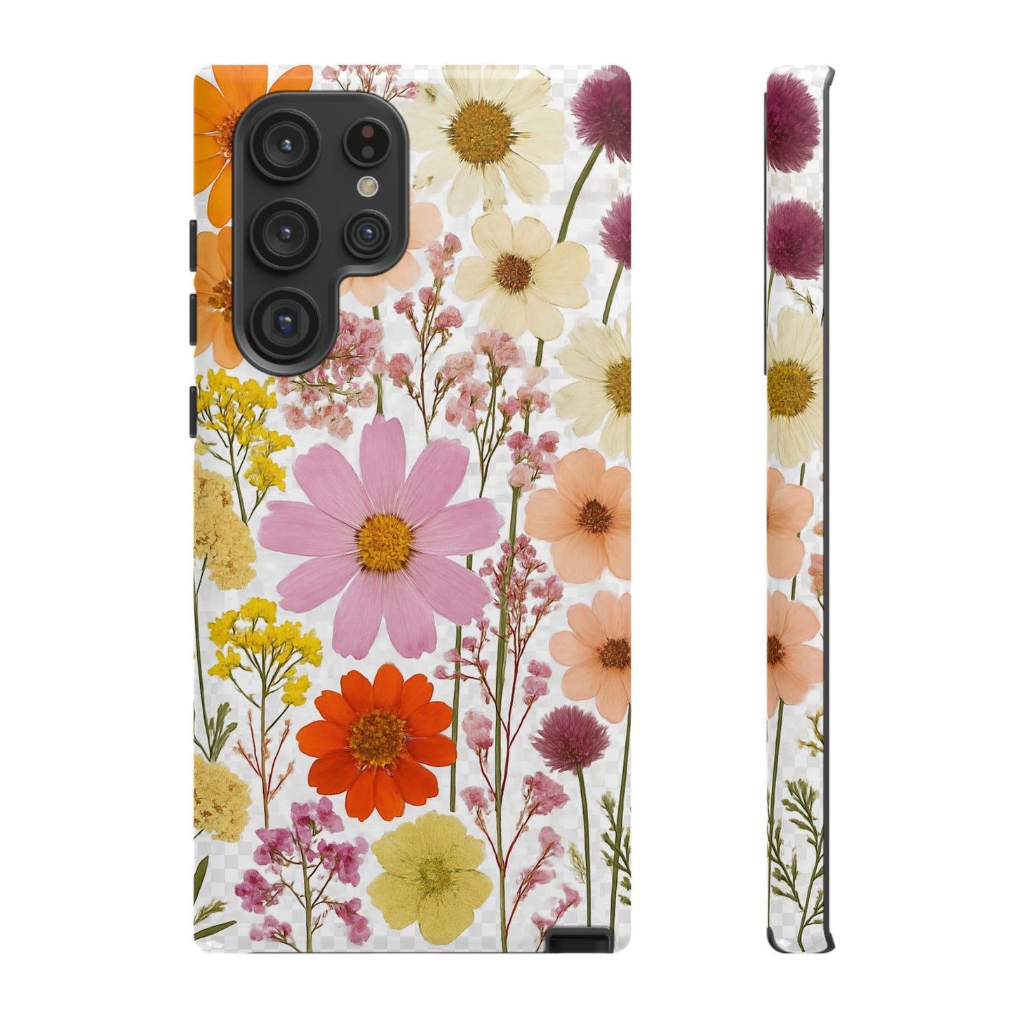 Floral Phone Case - Tough Cases, Stylish Protective Cover, Flower Design, Trendy Gift, Nature Lover Accessory, DRIED FLOWERS