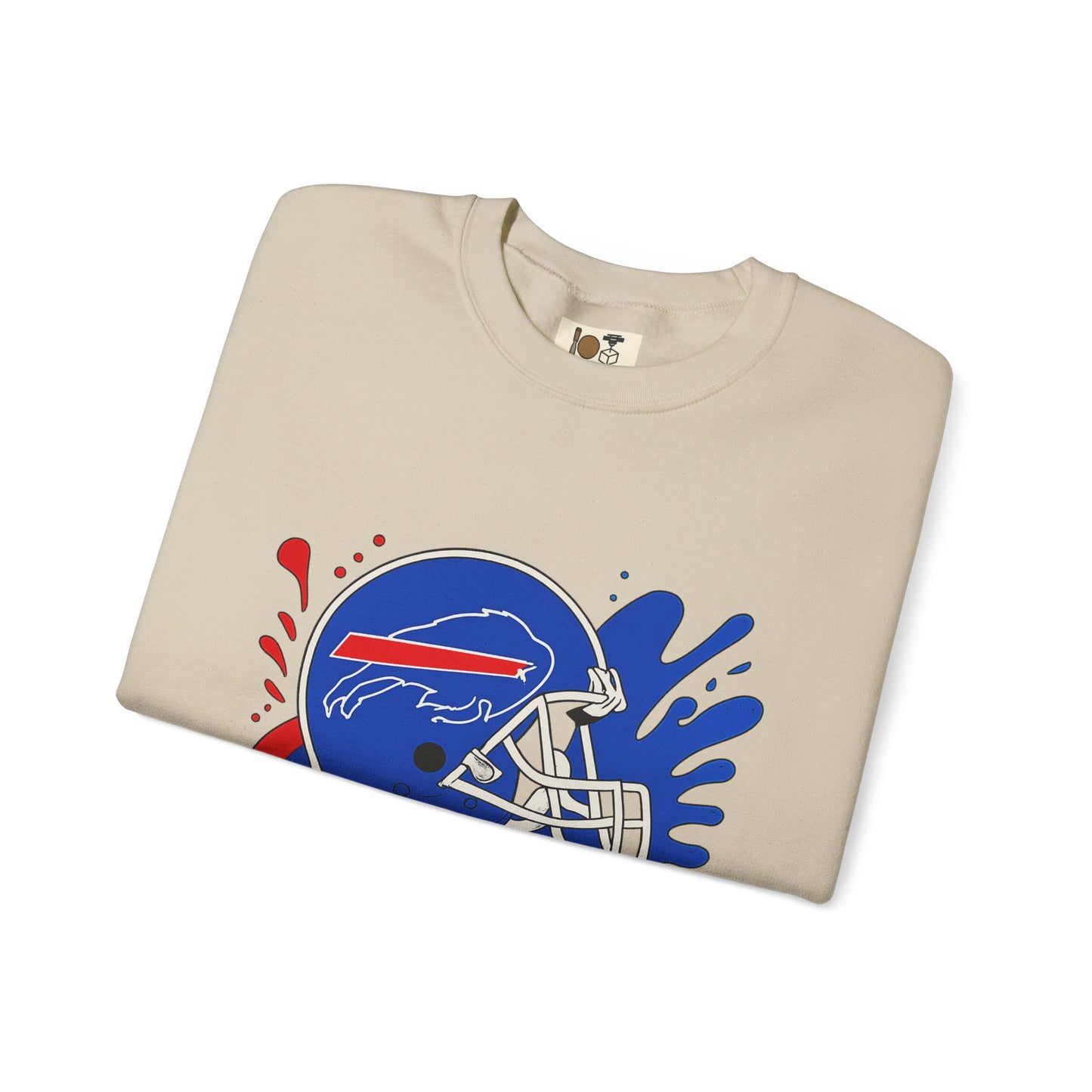 Buffalo Bills Inspired Crewneck Sweatshirt, NFL Fan Gear, Casual Sportswear, Game Day Apparel, Unisex Sweatshirt, Tailgate Clothing