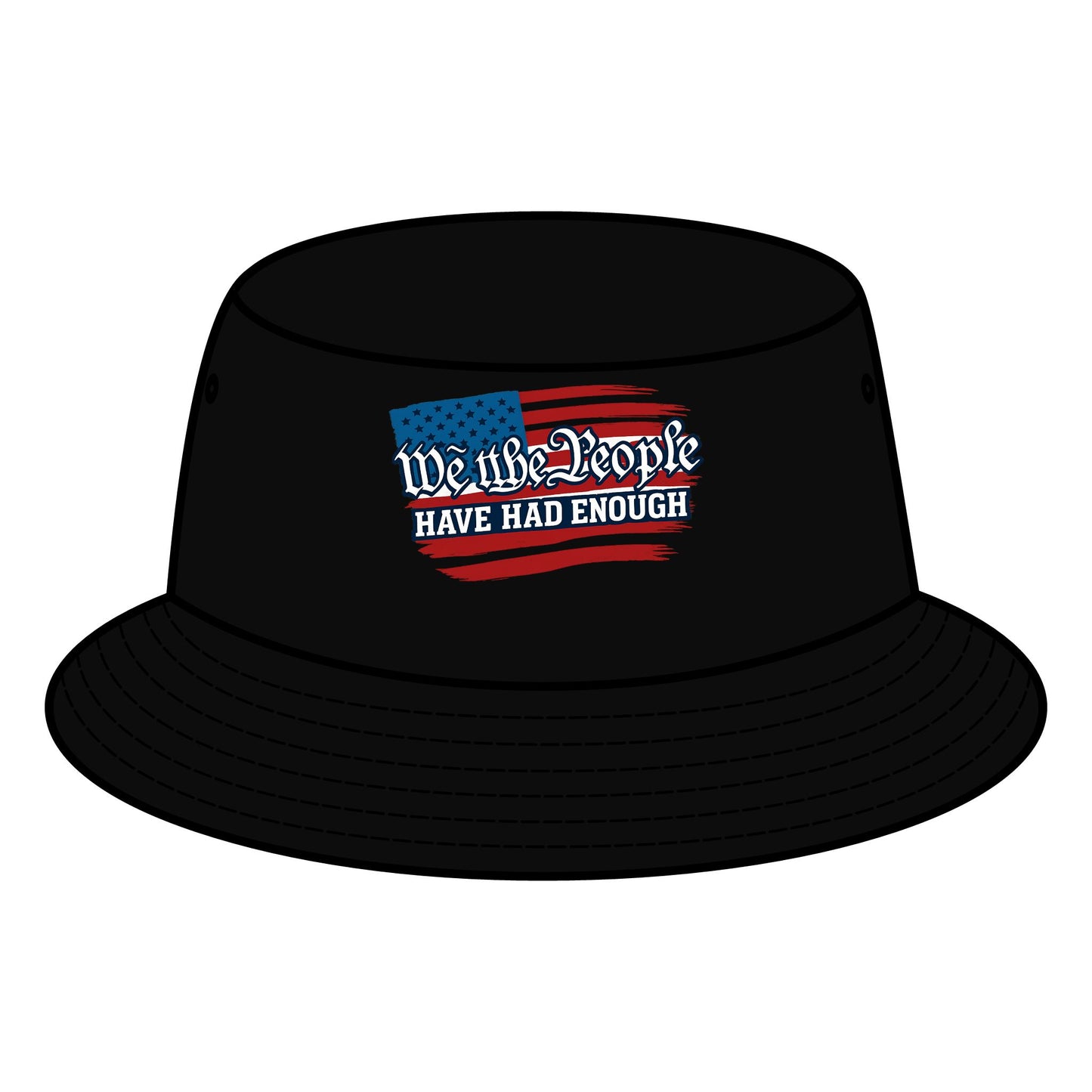Patriotic Bucket Hat - 'We the People' Statement Hat, Summer Accessory, Gift for Activists, Beachwear, Festival Headwear