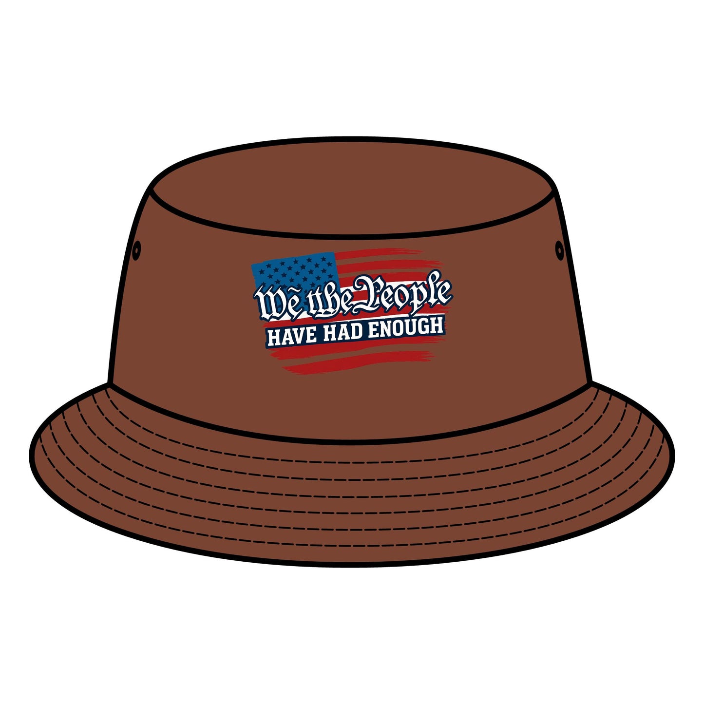 Patriotic Bucket Hat - 'We the People' Statement Hat, Summer Accessory, Gift for Activists, Beachwear, Festival Headwear