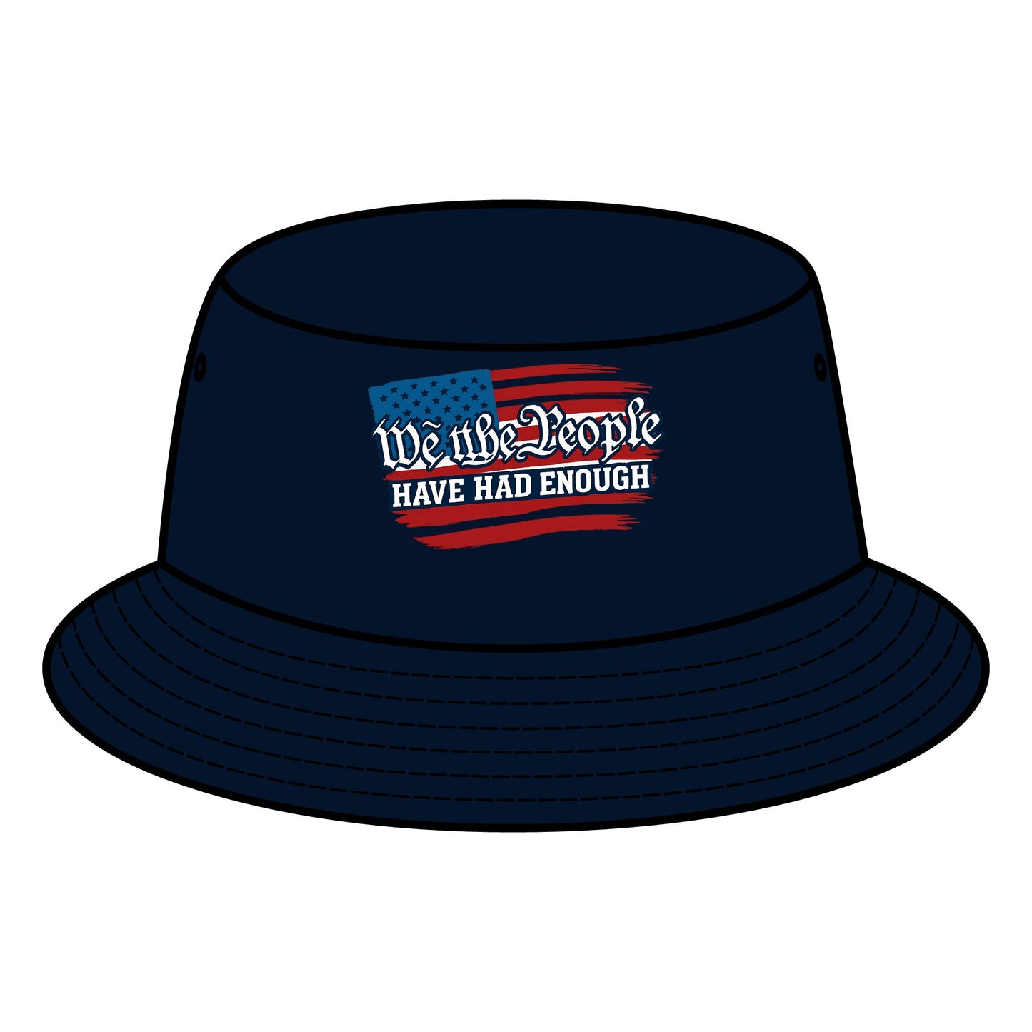 Patriotic Bucket Hat - 'We the People' Statement Hat, Summer Accessory, Gift for Activists, Beachwear, Festival Headwear