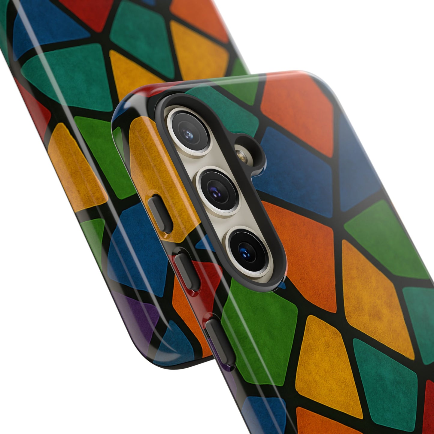 Colorful Mosaic Phone Case, Tough Cell Phone Cover, Vibrant Smartphone Protector, Unique Gift for Weddings, Birthday, Holidays
