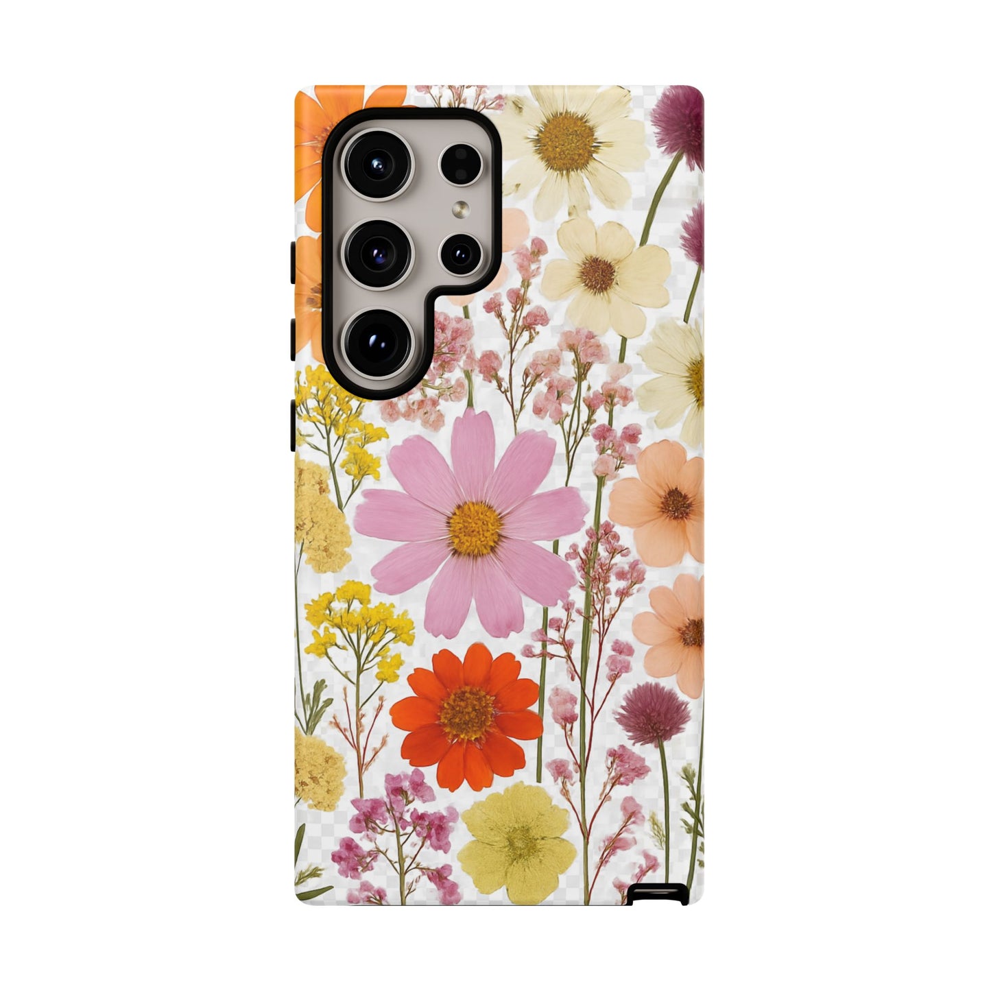 Floral Phone Case - Tough Cases, Stylish Protective Cover, Flower Design, Trendy Gift, Nature Lover Accessory, DRIED FLOWERS