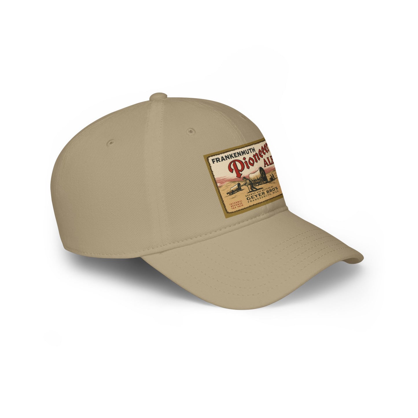 Vintage Pioneer Ale Baseball Cap - Red Adjustable Hat, Great for Breweries, Outdoor Events, Gifts, and Casual Wear