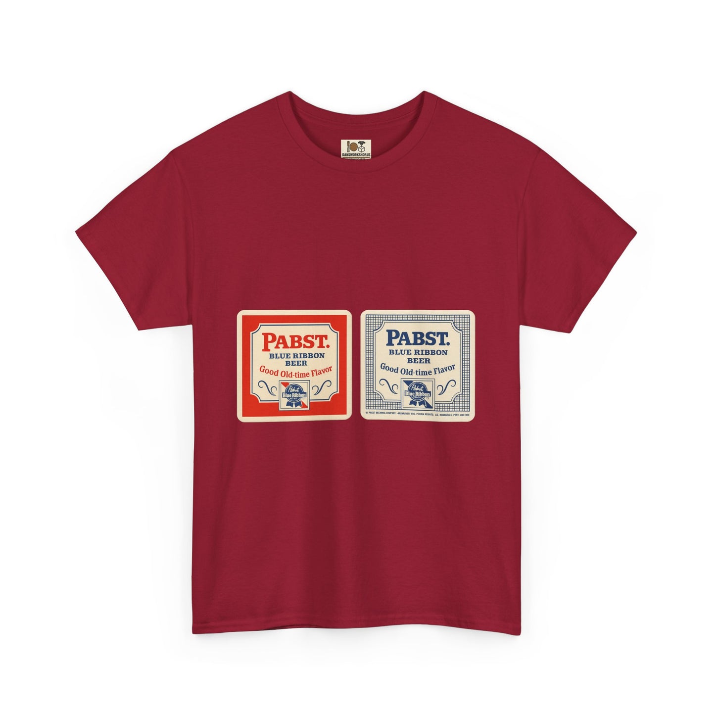 Vintage-Inspired Unisex Heavy Cotton Tee, Perfect for Beer Lovers, Retro Style Shirt, Gift for Him/Her, Casual Wear, Birthday Gift, Pabst beer