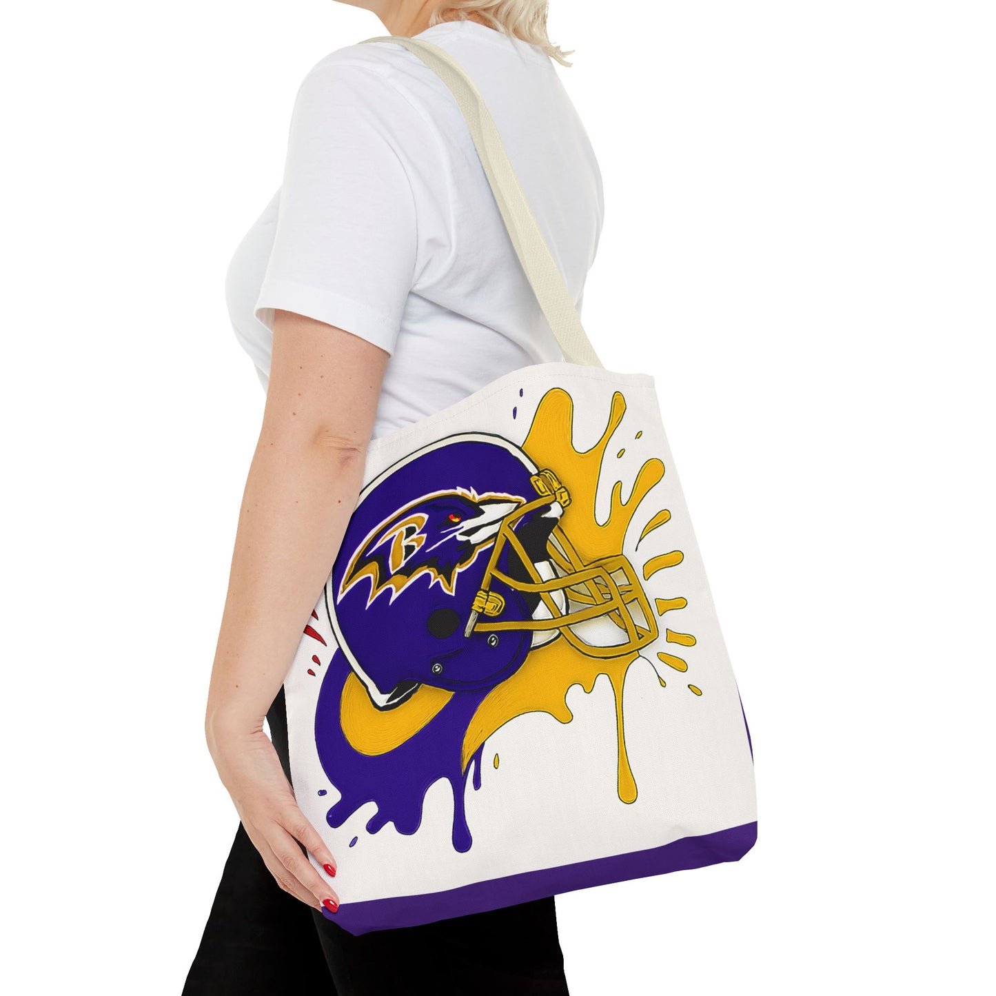 Bold Ravens-Inspired Tote Bag, Football Fan Gift, Sports Tote, Game Day Accessory, Team Spirit Bag, Unique Gift for Her