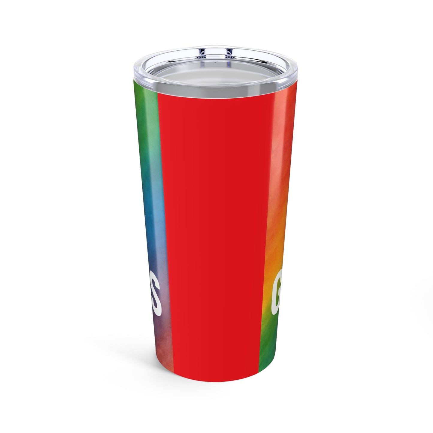 Colorful 20oz Tumbler - 'Thirst for Greatness' Inspirational Drinkware, Great for Travel, Gifts, Pride, Celebrations