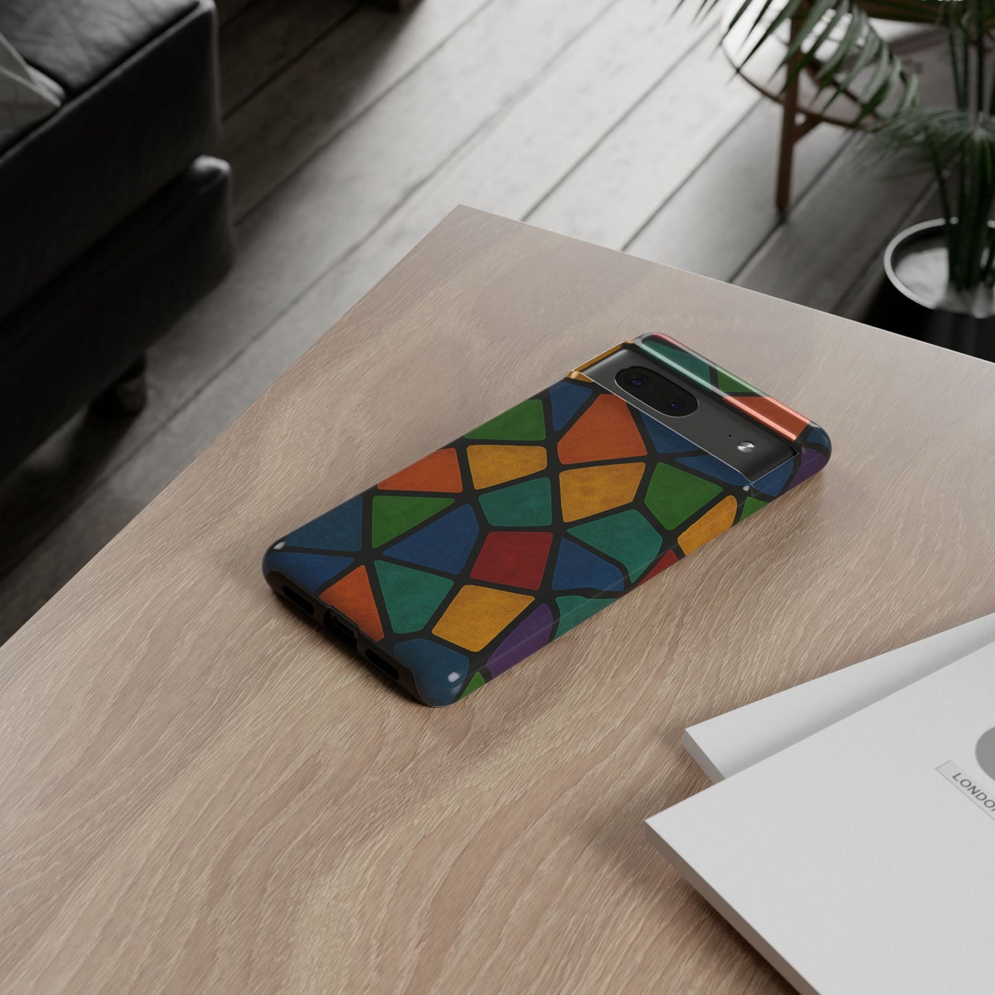 Colorful Mosaic Phone Case, Tough Cell Phone Cover, Vibrant Smartphone Protector, Unique Gift for Weddings, Birthday, Holidays