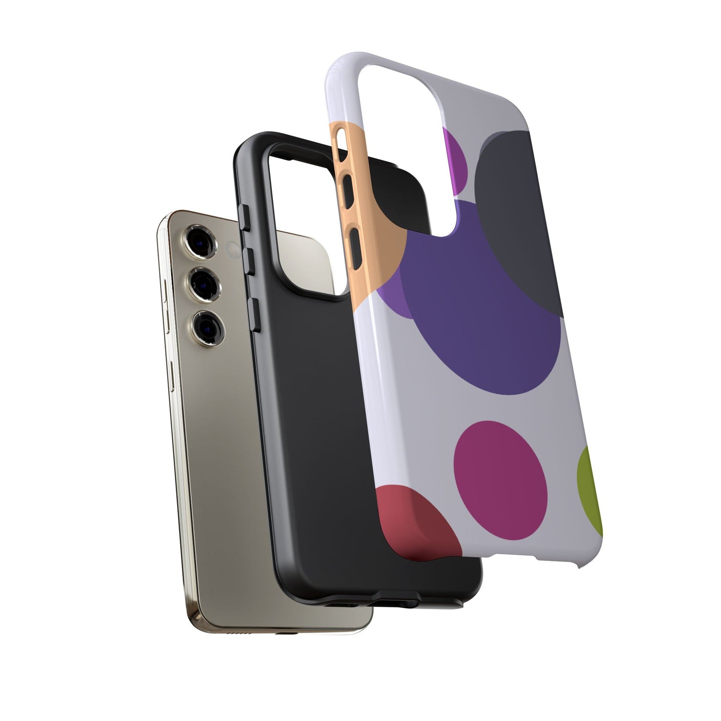 Colorful Geometric Phone Case, Bold Protective Cover for iPhone, Unique Gift for Trendy Teens, Fun Customizable Cases, Modern Design
