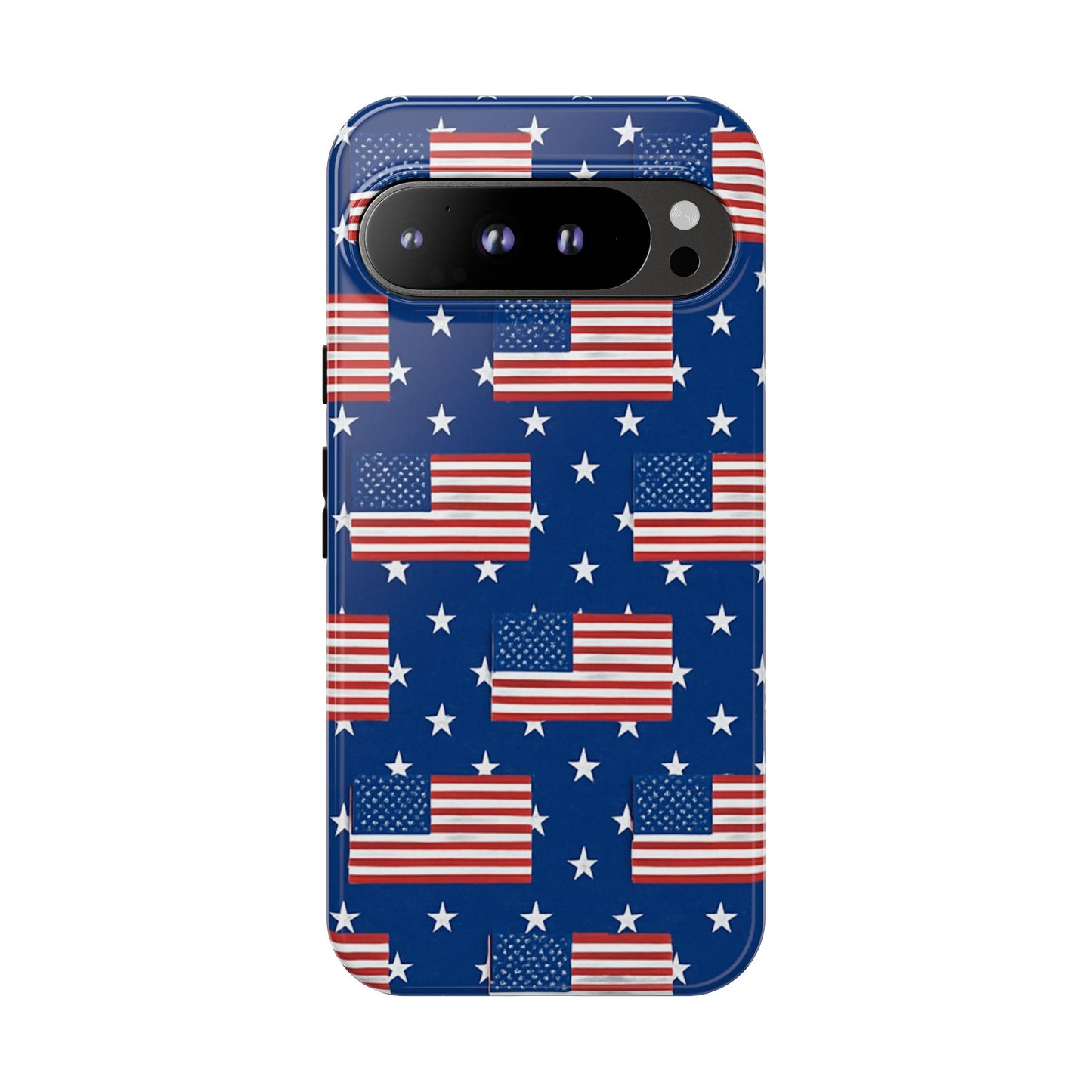 Patriotic Phone Case, Independence Day Accessories, American Flag Design, Star-Spangled Cover, Summer BBQ Gift