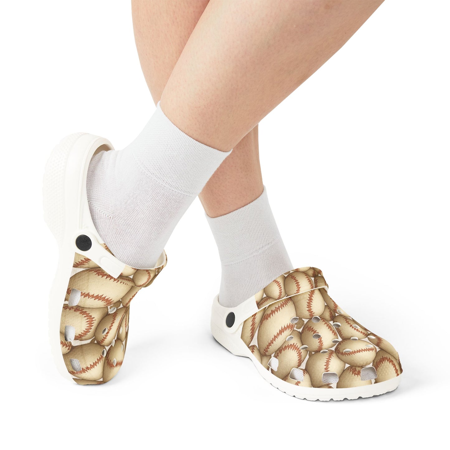 Baseball Print EVA Foam Shoes, Comfortable Clogs, Sports Fan Footwear, Perfect Gift for Athletes, Unique Casual Shoes