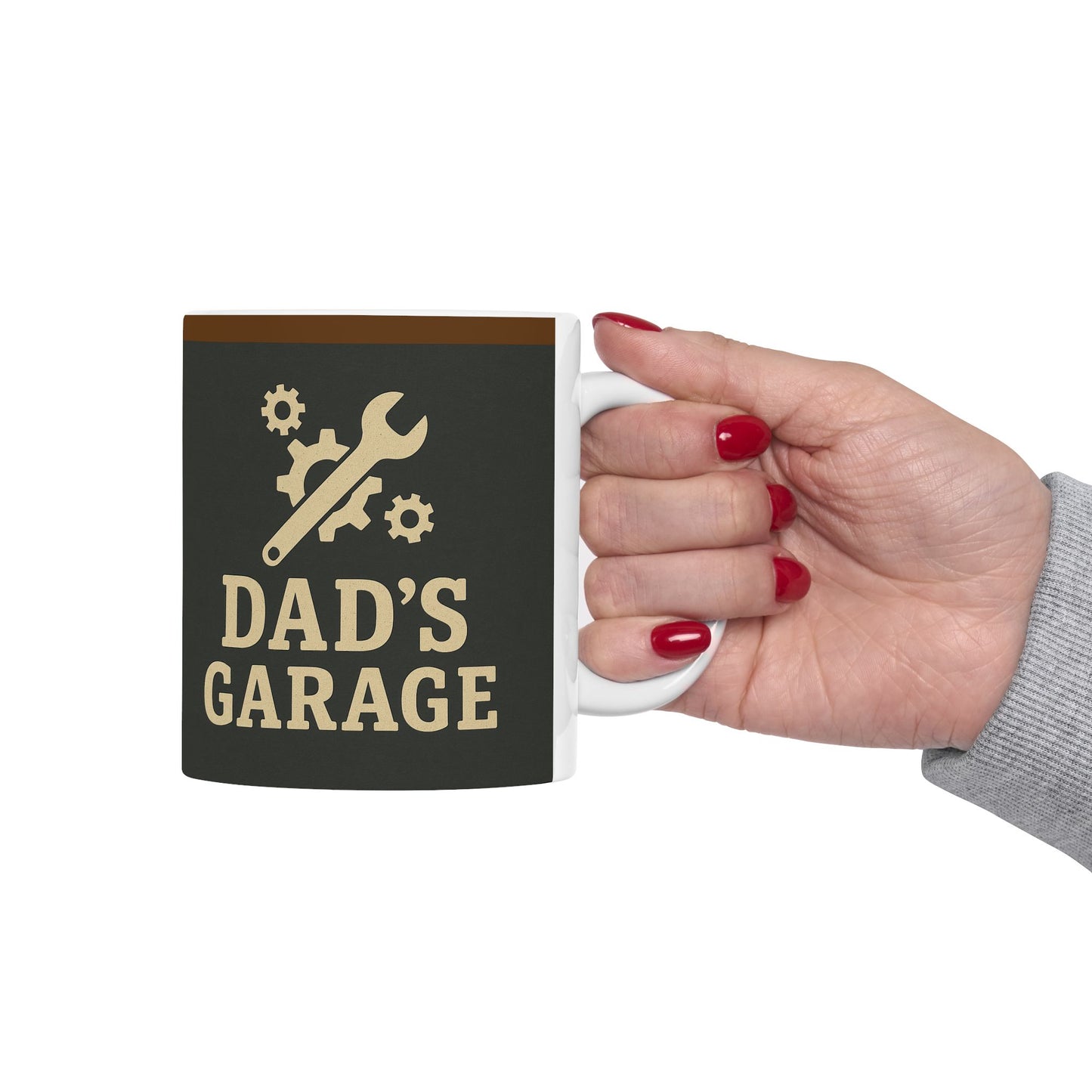 Dad's Garage Ceramic Mug - Perfect Gift for Father's Day, Dad's Birthday, Coffee Lovers, Personalize Your Drinkware, Home & Office Decor