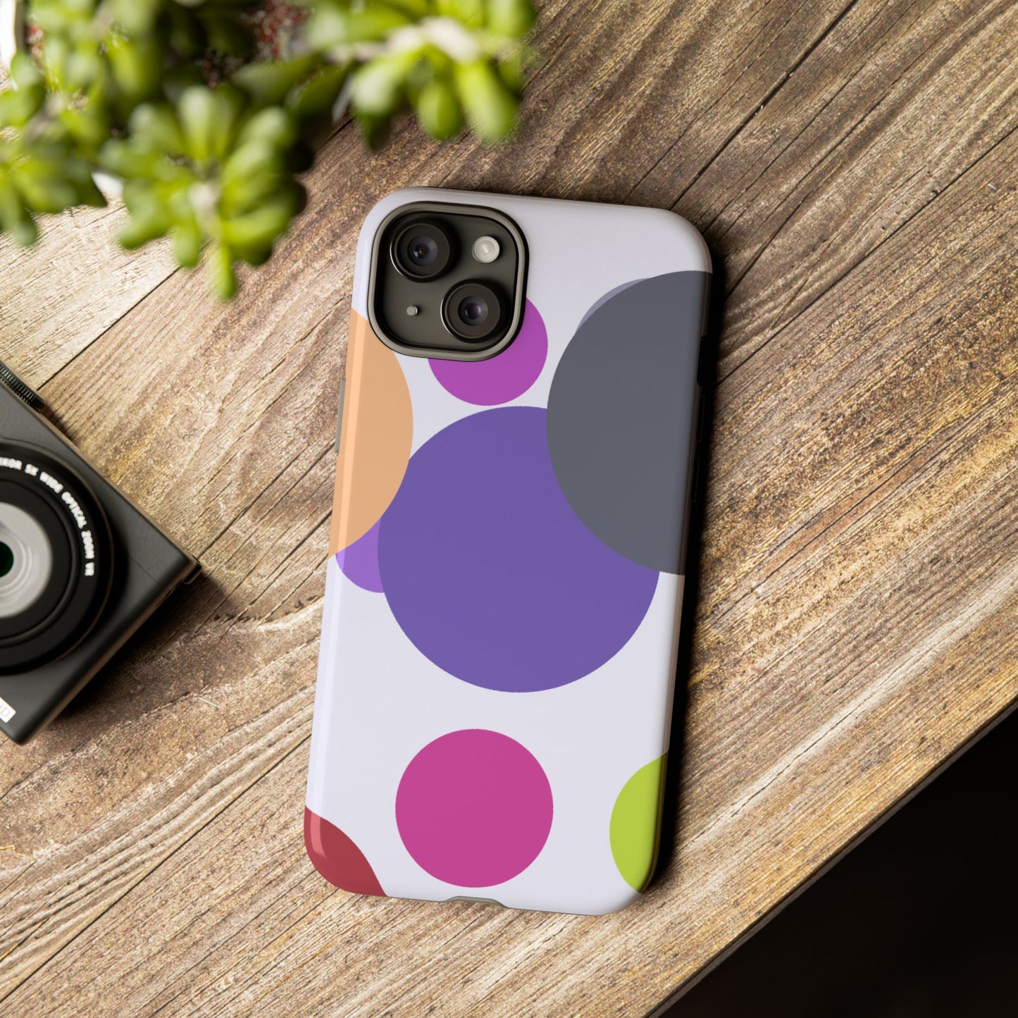 Colorful Geometric Phone Case, Bold Protective Cover for iPhone, Unique Gift for Trendy Teens, Fun Customizable Cases, Modern Design