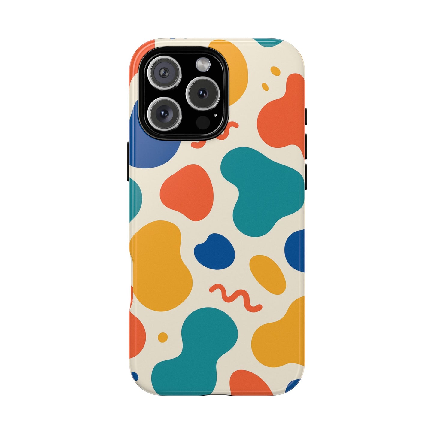 Colorful Phone Case with Abstract Design, Stylish Phone Cover, Trendy Tech Accessory for Her, Unique Gift Idea, Fun Patterned Case