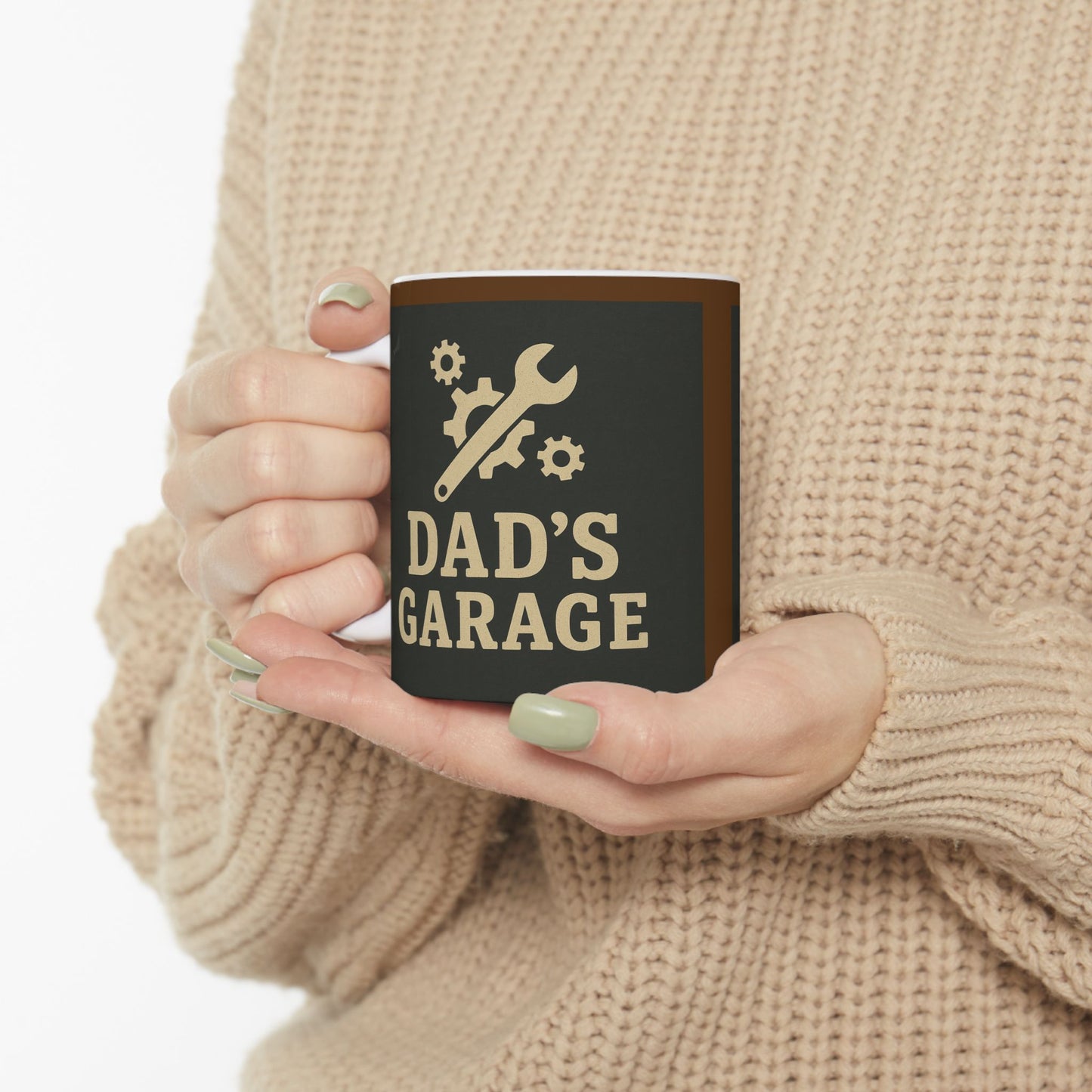 Dad's Garage Ceramic Mug - Perfect Gift for Father's Day, Dad's Birthday, Coffee Lovers, Personalize Your Drinkware, Home & Office Decor