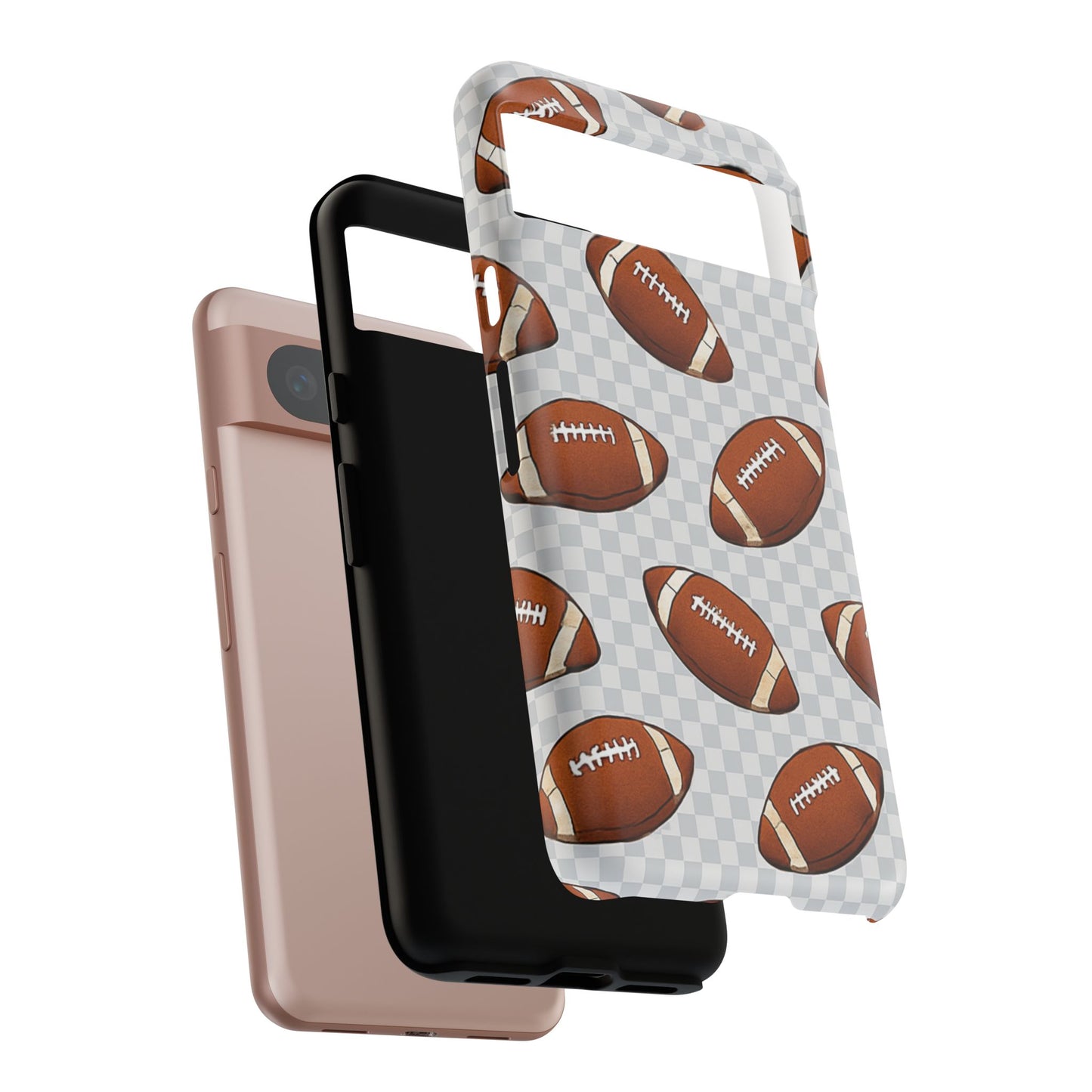 Football Phone Case, Tough Cases for Sports Fans, Unique Gift for Football Lovers, Protective Decor, Athletic Accessories