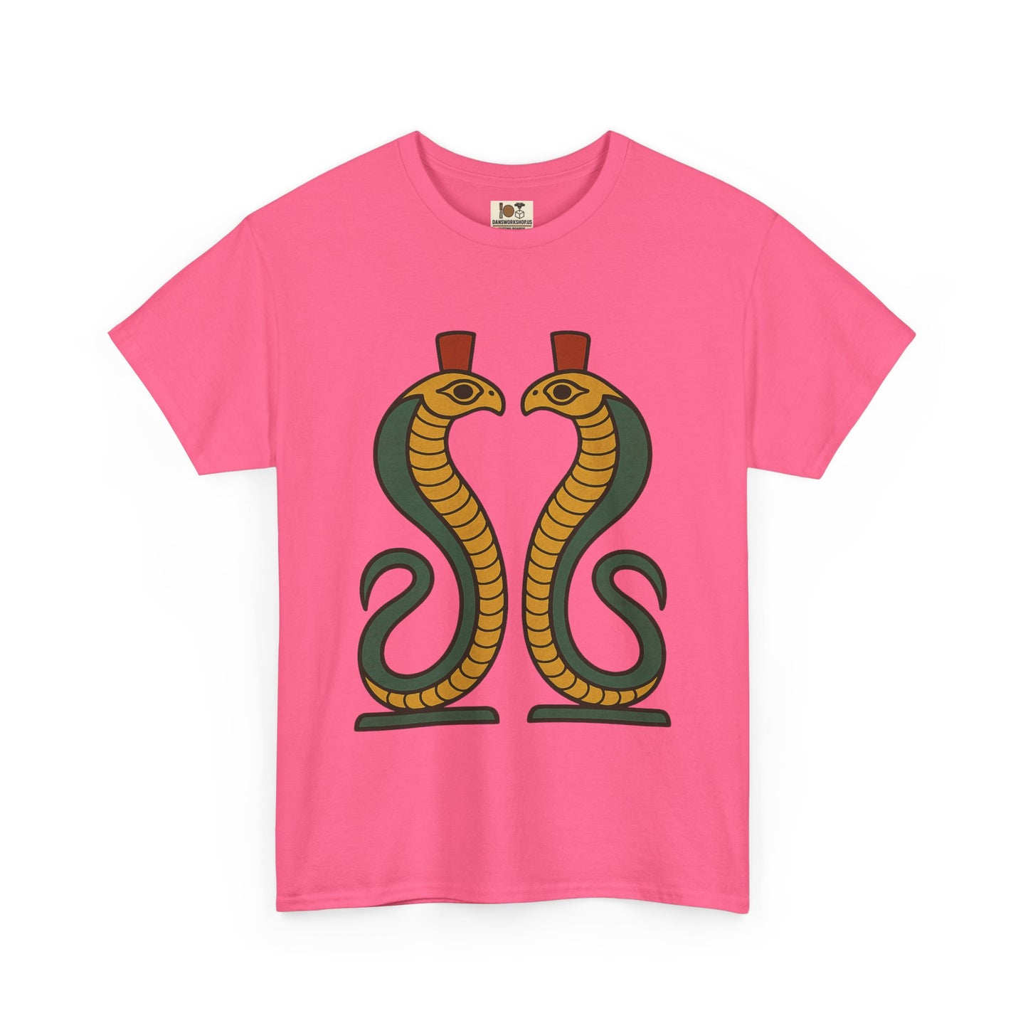 Cobra Graphic Tee - Unisex Heavy Cotton T-Shirt, Vintage Snake T-Shirt, Cool Graphic Tee, Animal Lover Gift, Summer Casual Wear, Egyptian
