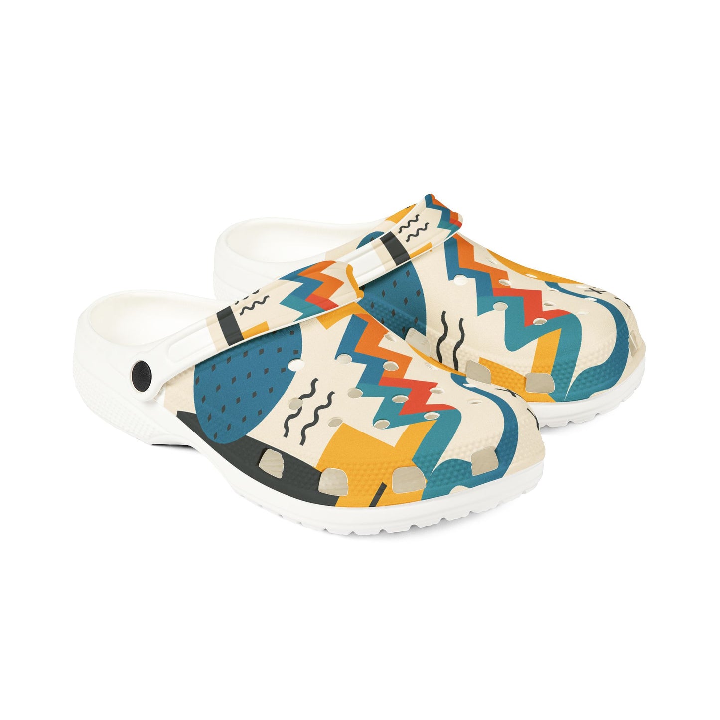 Colorful Patterned EVA Foam Clogs, Stylish Slip-On Shoes, Casual Footwear, Summer Accessories, Unique Gift Idea