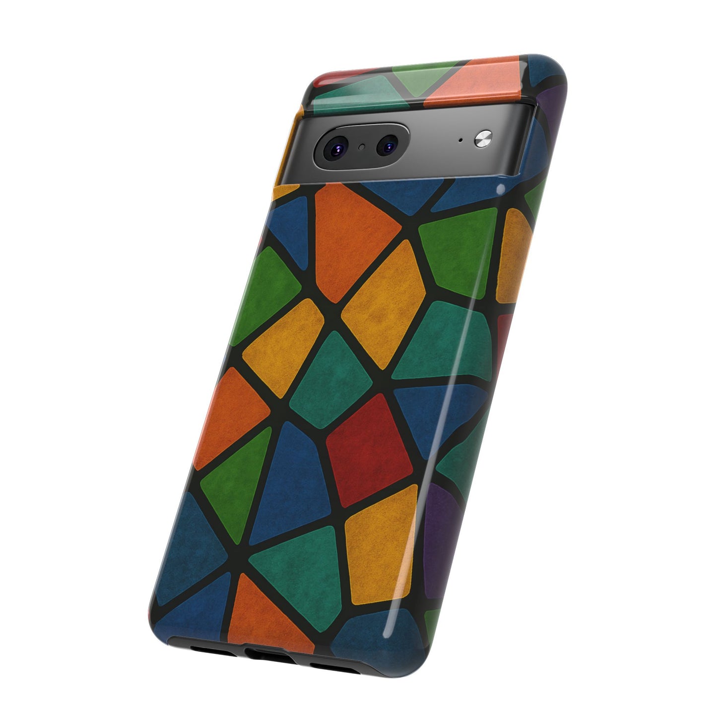 Colorful Mosaic Phone Case, Tough Cell Phone Cover, Vibrant Smartphone Protector, Unique Gift for Weddings, Birthday, Holidays