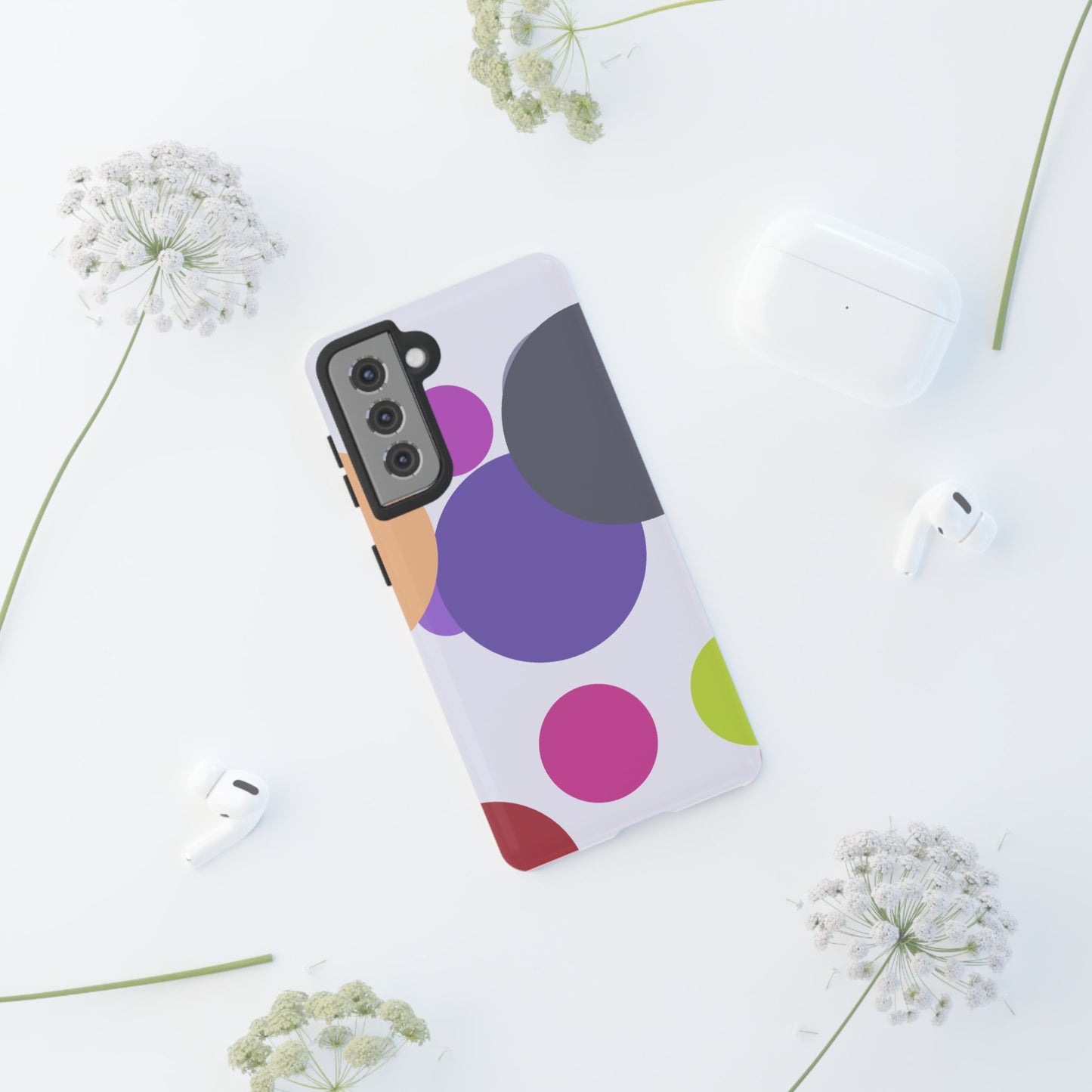 Colorful Geometric Phone Case, Bold Protective Cover for iPhone, Unique Gift for Trendy Teens, Fun Customizable Cases, Modern Design