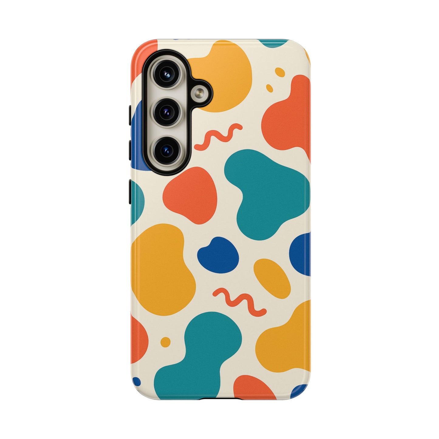Colorful Phone Case with Abstract Design, Stylish Phone Cover, Trendy Tech Accessory for Her, Unique Gift Idea, Fun Patterned Case