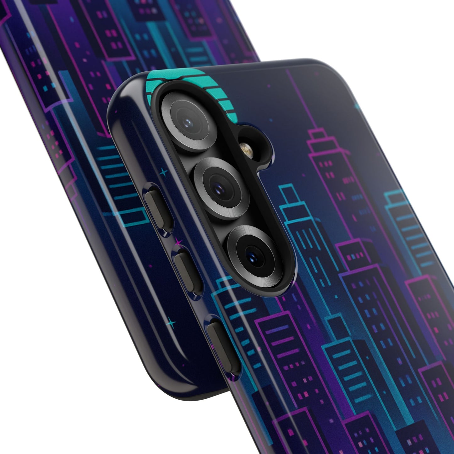 Cityscape Phone Case, Tough Cases, Urban Style, Nighttime Vibe, Phone Cover, Gift for City Lovers, Modern Design