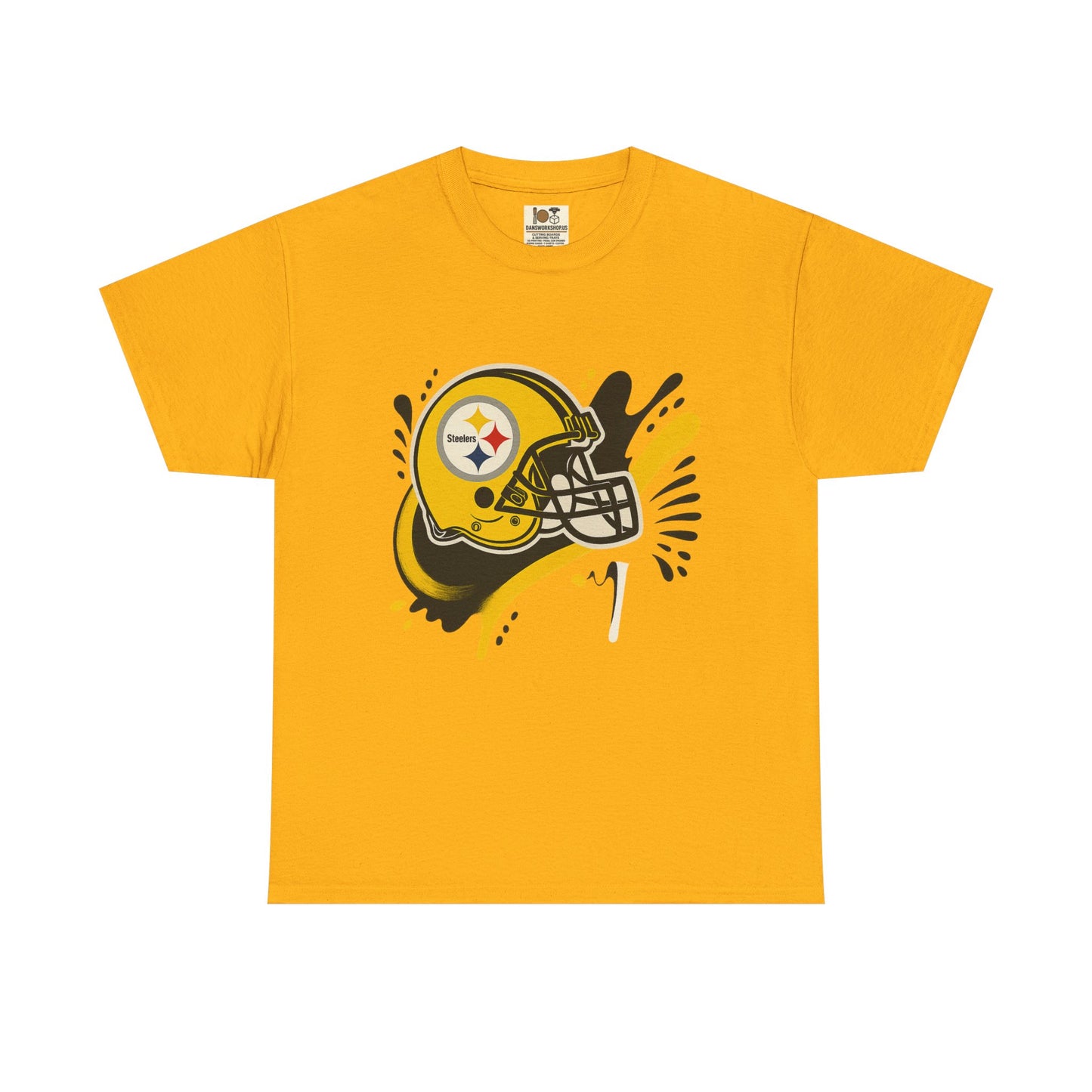 Pittsburgh Steelers Inspired Unisex Heavy Cotton Tee, Sports Fan T-Shirt, Game Day Apparel, Gift for Him/Her, Football Season Style
