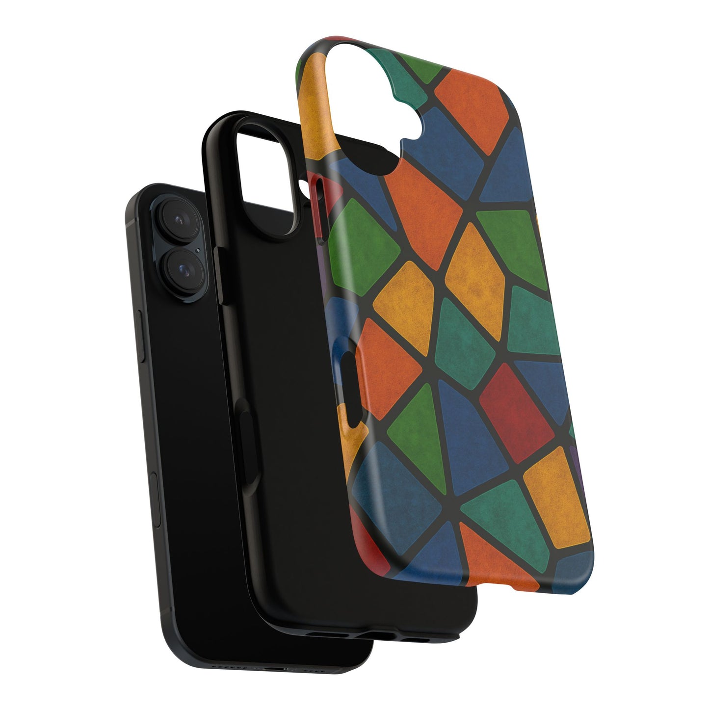 Colorful Mosaic Phone Case, Tough Cell Phone Cover, Vibrant Smartphone Protector, Unique Gift for Weddings, Birthday, Holidays
