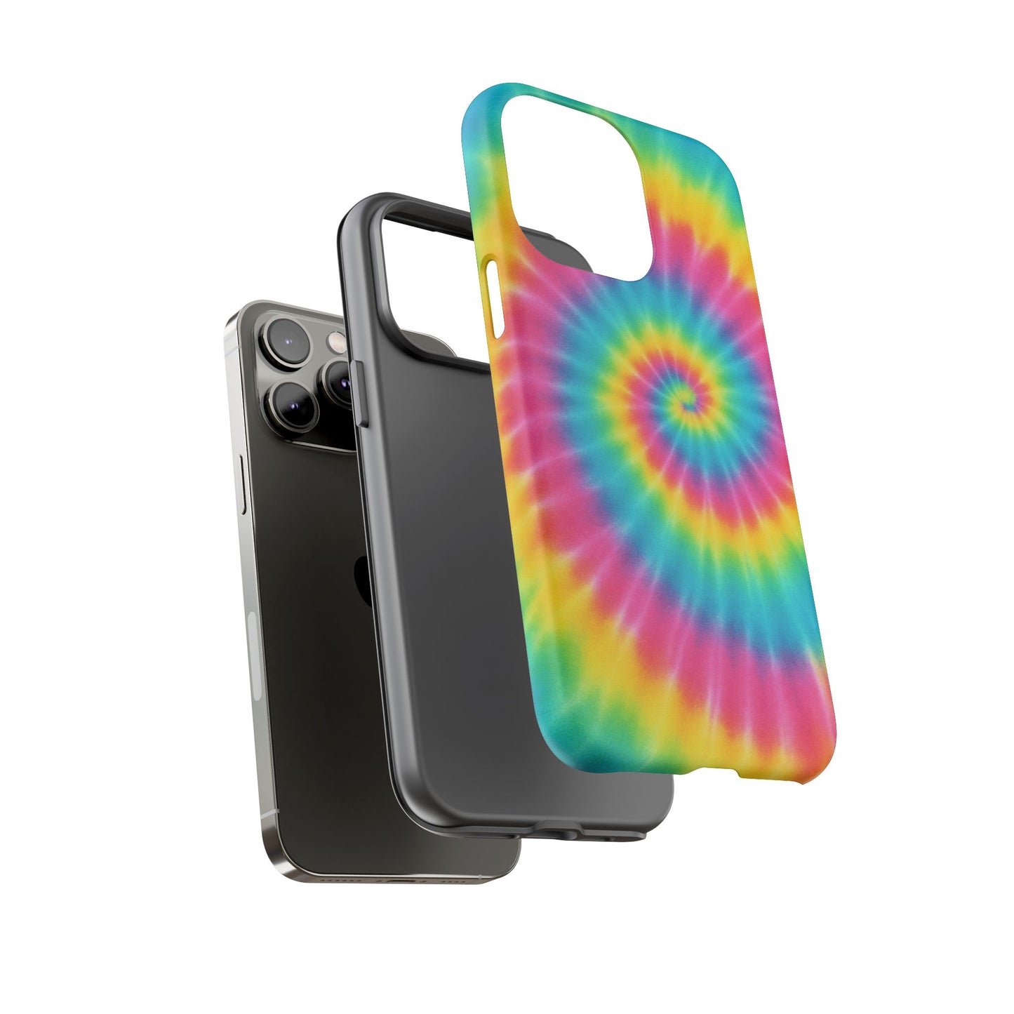 Colorful Tie-Dye Phone Case, Vibrant Phone Cover, Boho Style Accessory, Gift for Teens, Trendy Phone Accessories