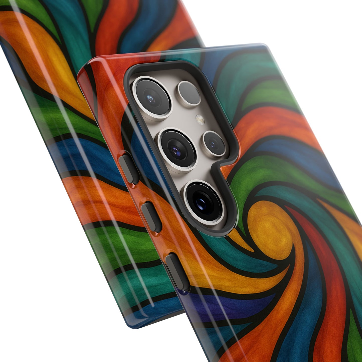 Colorful Swirl Phone Case | Tough Cases, Vibrant Design, Gift for Art Lovers, Funky Case, Unique Phone Accessories