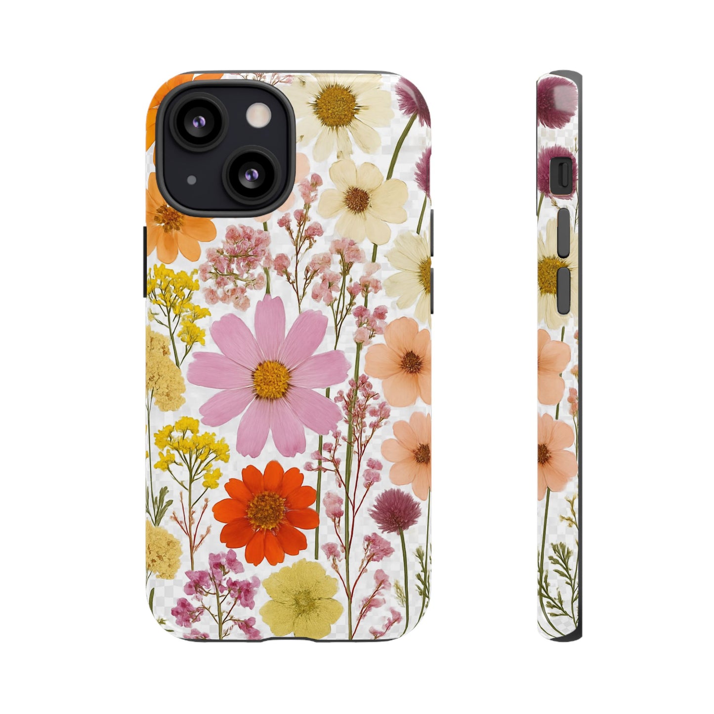 Floral Phone Case - Tough Cases, Stylish Protective Cover, Flower Design, Trendy Gift, Nature Lover Accessory, DRIED FLOWERS