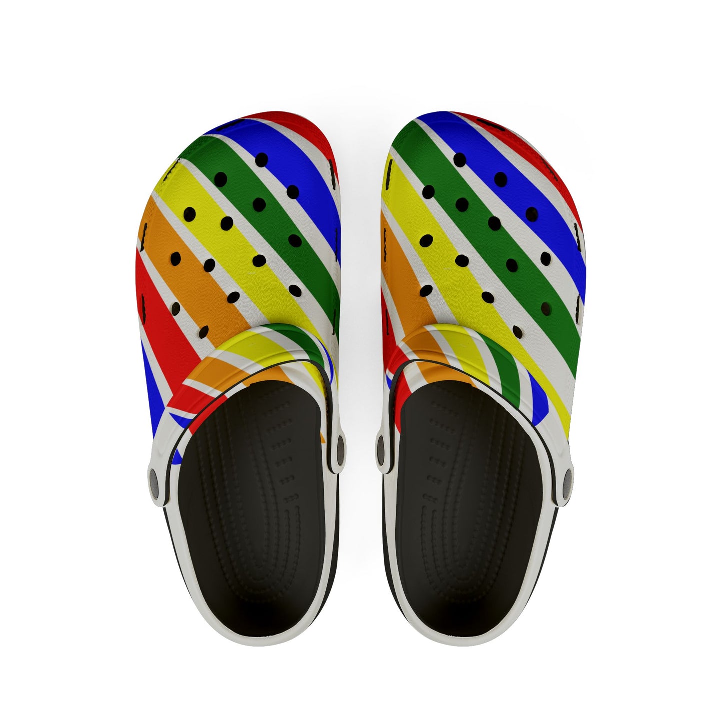 Colorful EVA Foam Shoes - Rainbow Slippers for Summer, Casual Footwear, Festival Shoes, Vibrant Indoor/Outdoor Clogs
