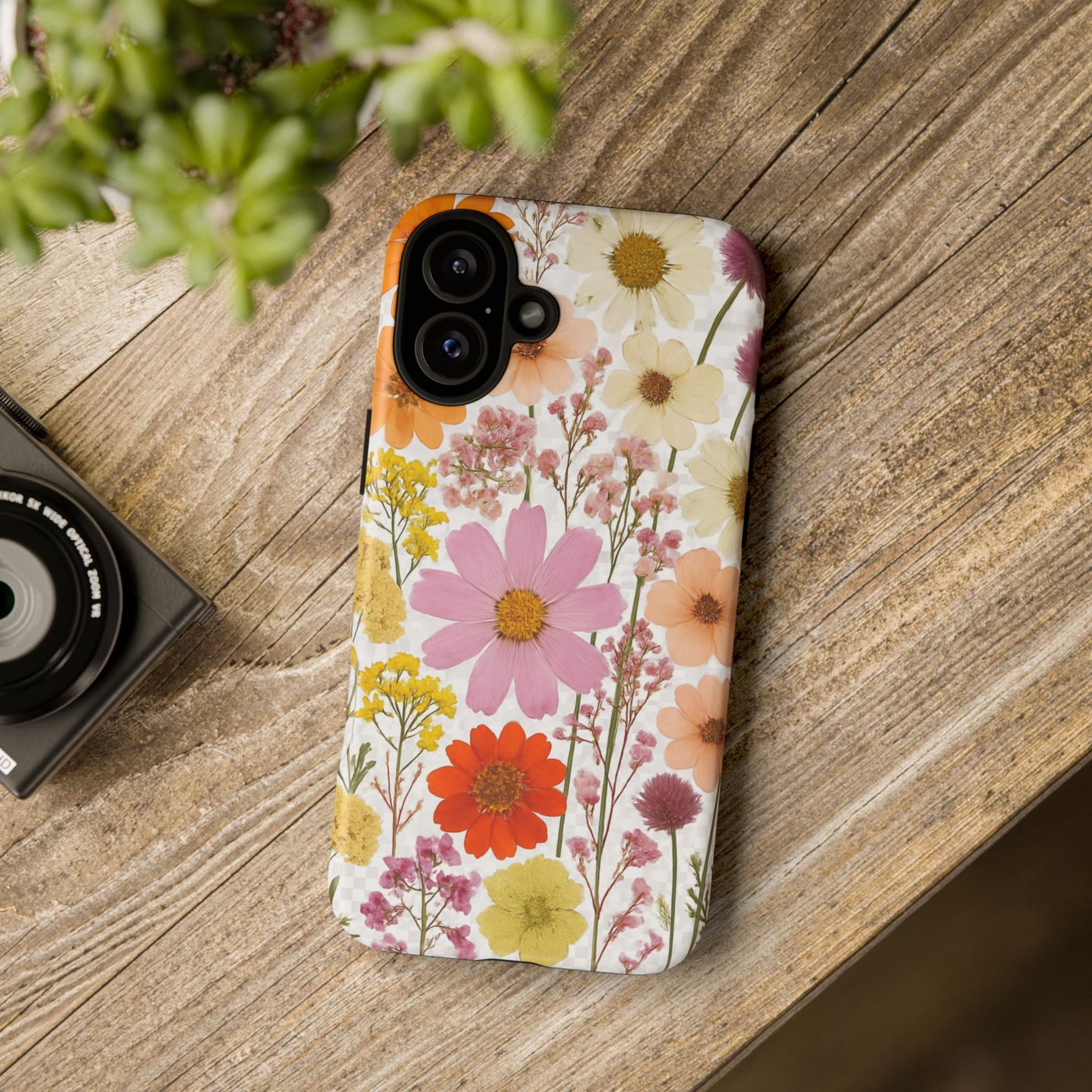 Floral Phone Case - Tough Cases, Stylish Protective Cover, Flower Design, Trendy Gift, Nature Lover Accessory, DRIED FLOWERS