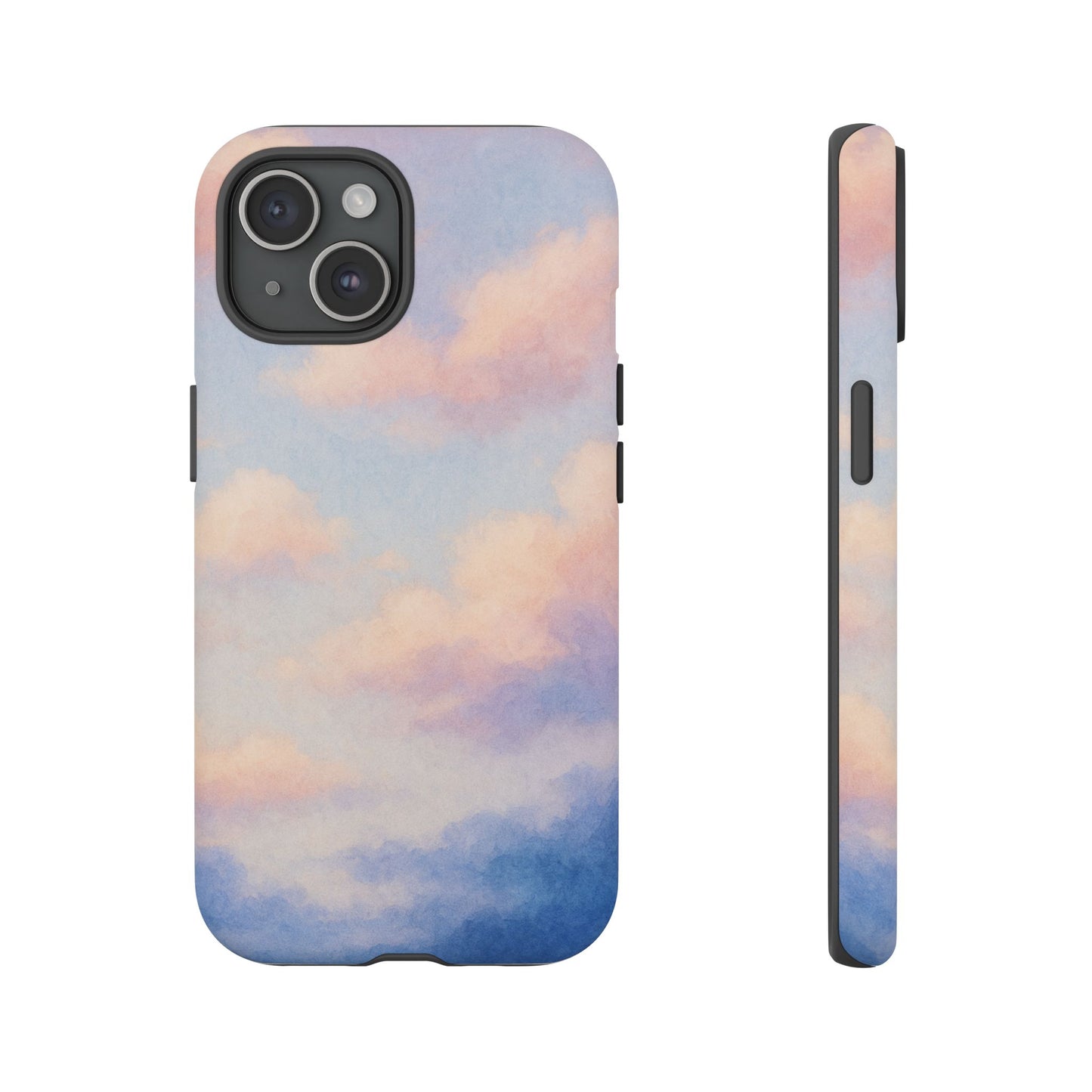 Sky Blue Cloud Phone Case, Tough Phone Cover, Aesthetic Cell Phone Accessory, Gift for Teen, Trendy Tech Protection