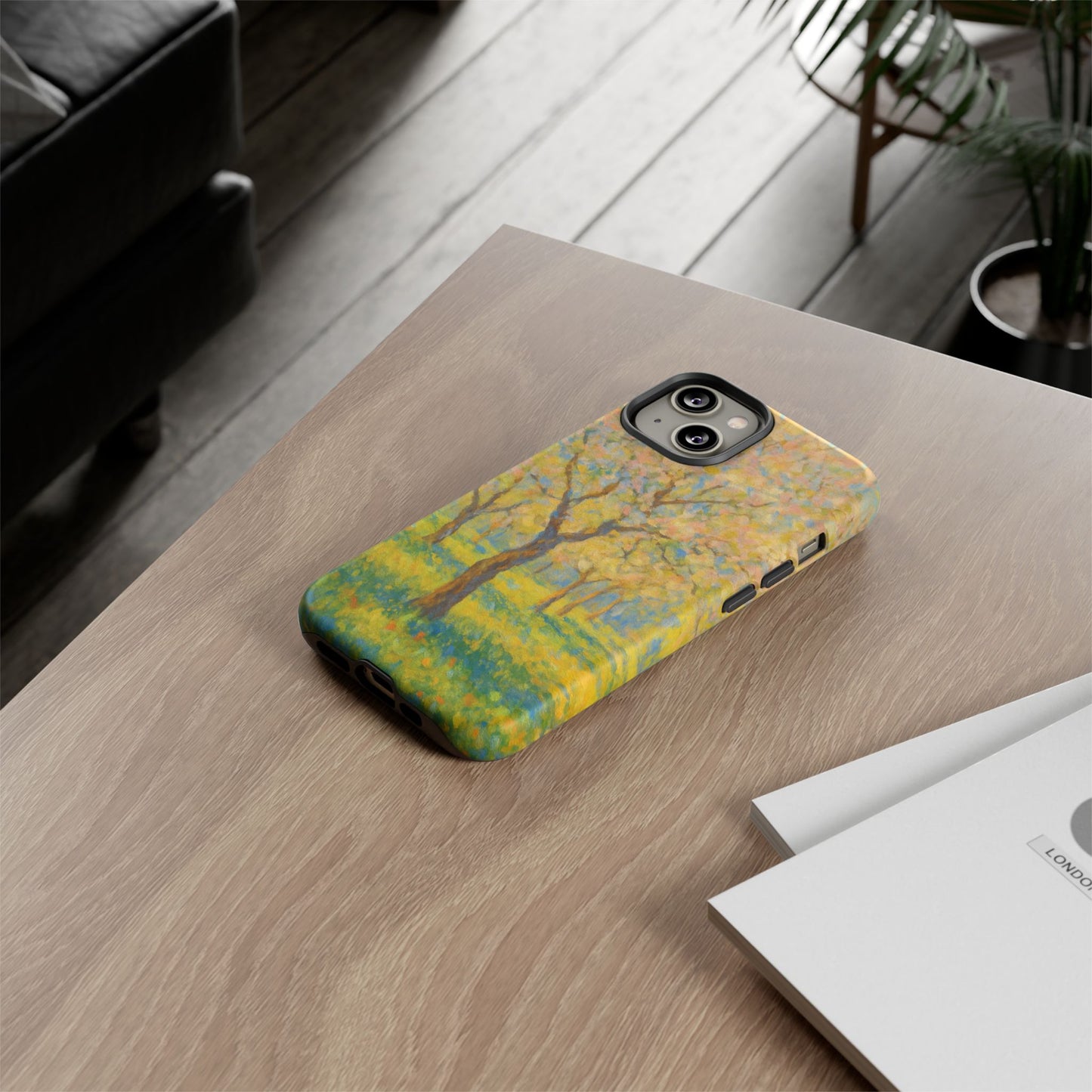Artistic Phone Case, Tough Phone Case, Flower Tree Case, Spring Decor, Unique Phone Cover, Nature Lover Gift