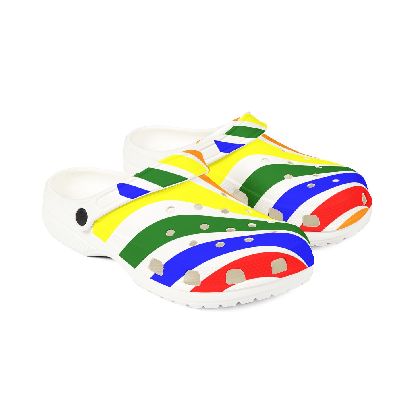 Colorful EVA Foam Shoes - Rainbow Slippers for Summer, Casual Footwear, Festival Shoes, Vibrant Indoor/Outdoor Clogs