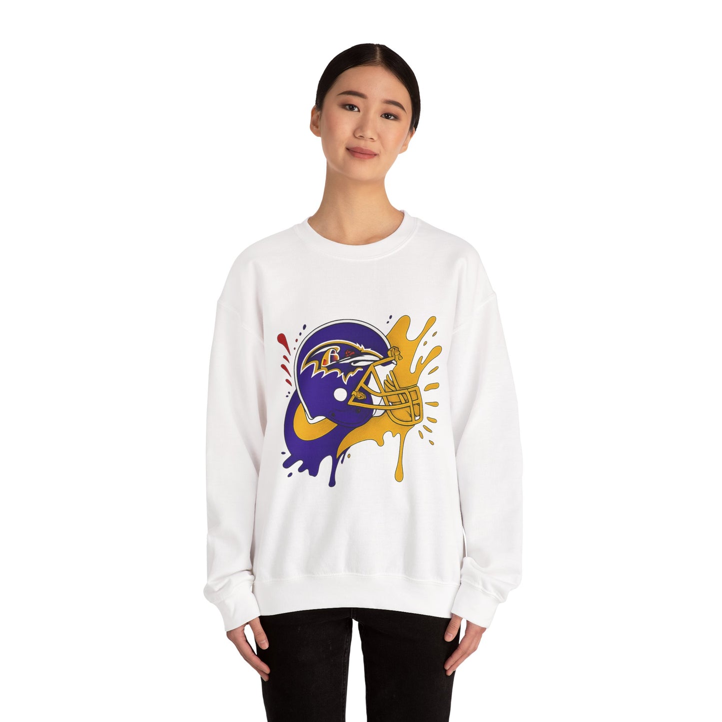 Baltimore Ravens Crewneck Sweatshirt, Unisex Sport Sweatshirt, Football Fan Apparel, Comfy Game Day Outfit, NFL Gift for Him/Her
