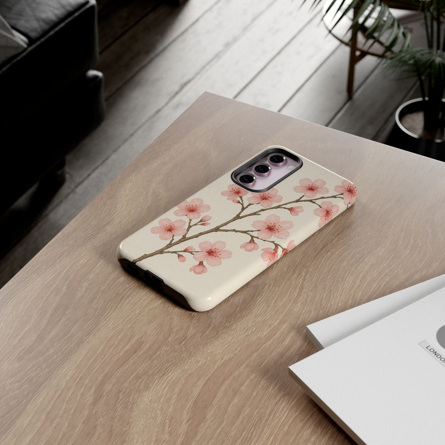 Cherry Blossom Phone Case, Floral Phone Cover, Tough Case for Gifts, Spring Decor, Cute Tech Accessories, Nature Lover's Gift