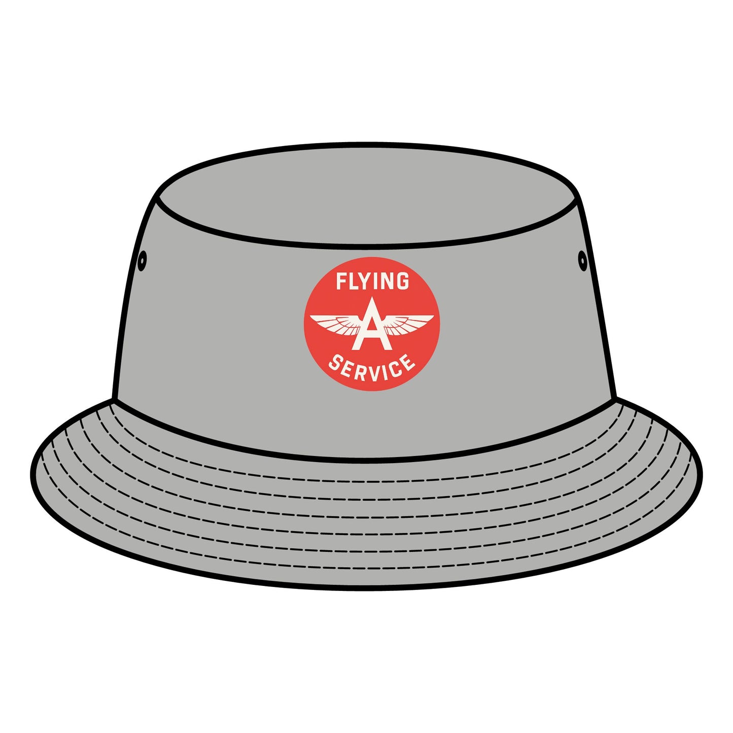 Vintage Flying Service Bucket Hat, Retro Hat, Summer Accessory, Beachwear, Gift for Aviation Lovers